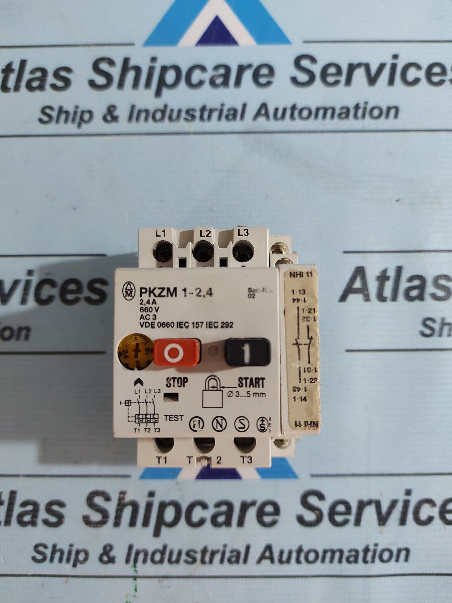 MOELLER PKZM 1-2.4 THERMAL MAGNETIC CIRCUIT BREAKER AG172