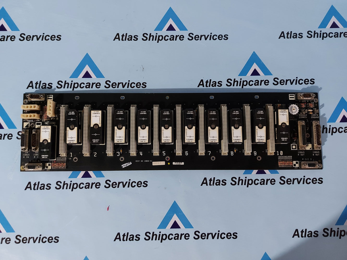 MOORE BACKPLAN MODULRAC MODULE I/O BUS 16066-51-3 PLC APACS QUASLOG