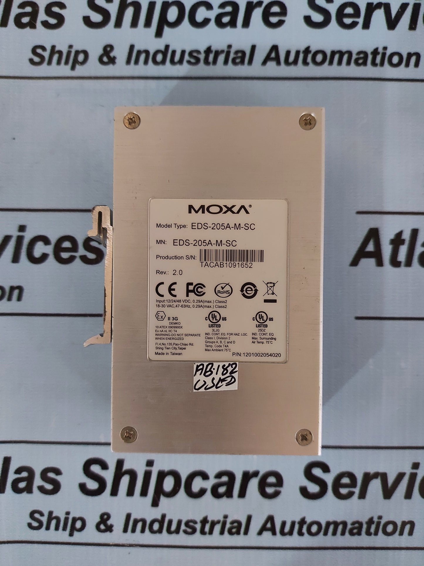 MOXA EDS-205A-M-SC INDUSTRIAL ETHERNET SWITCH