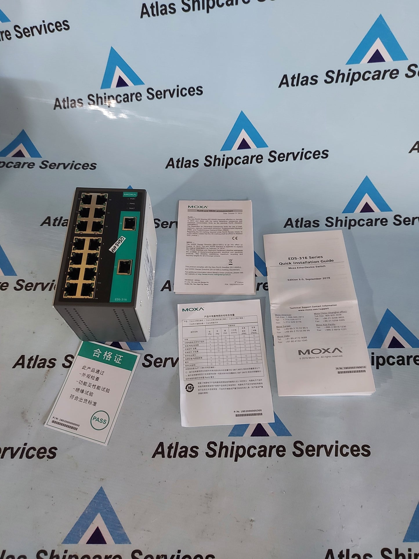 MOXA EDS-316 INDUSTRIAL ETHERNET SWITCH