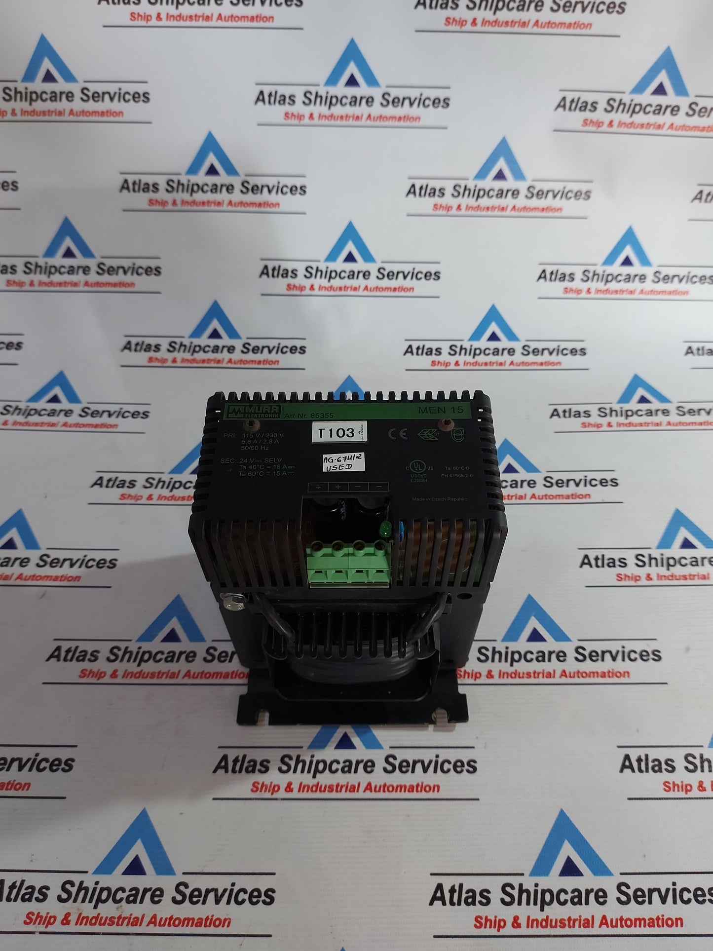 MURR ELEKTRONIK 85355 MEN 15 POWER SUPPLY AG674