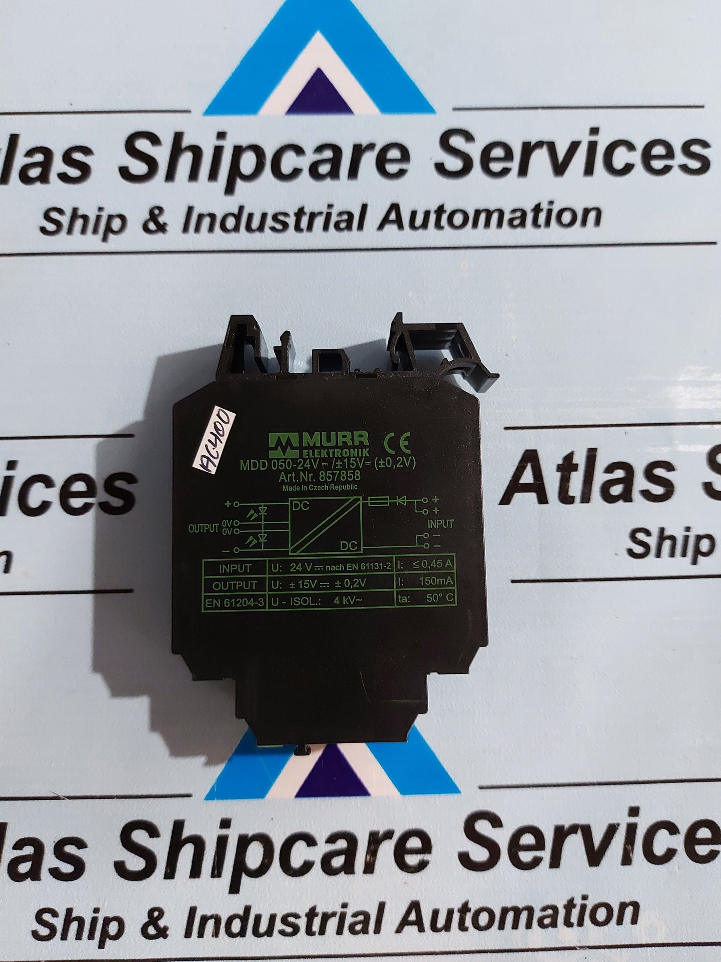 MURR ELEKTRONIK MDD 050-24V=/+-15V=(+-2,4V) DC/DC-CONVERTER SWITCH MODE