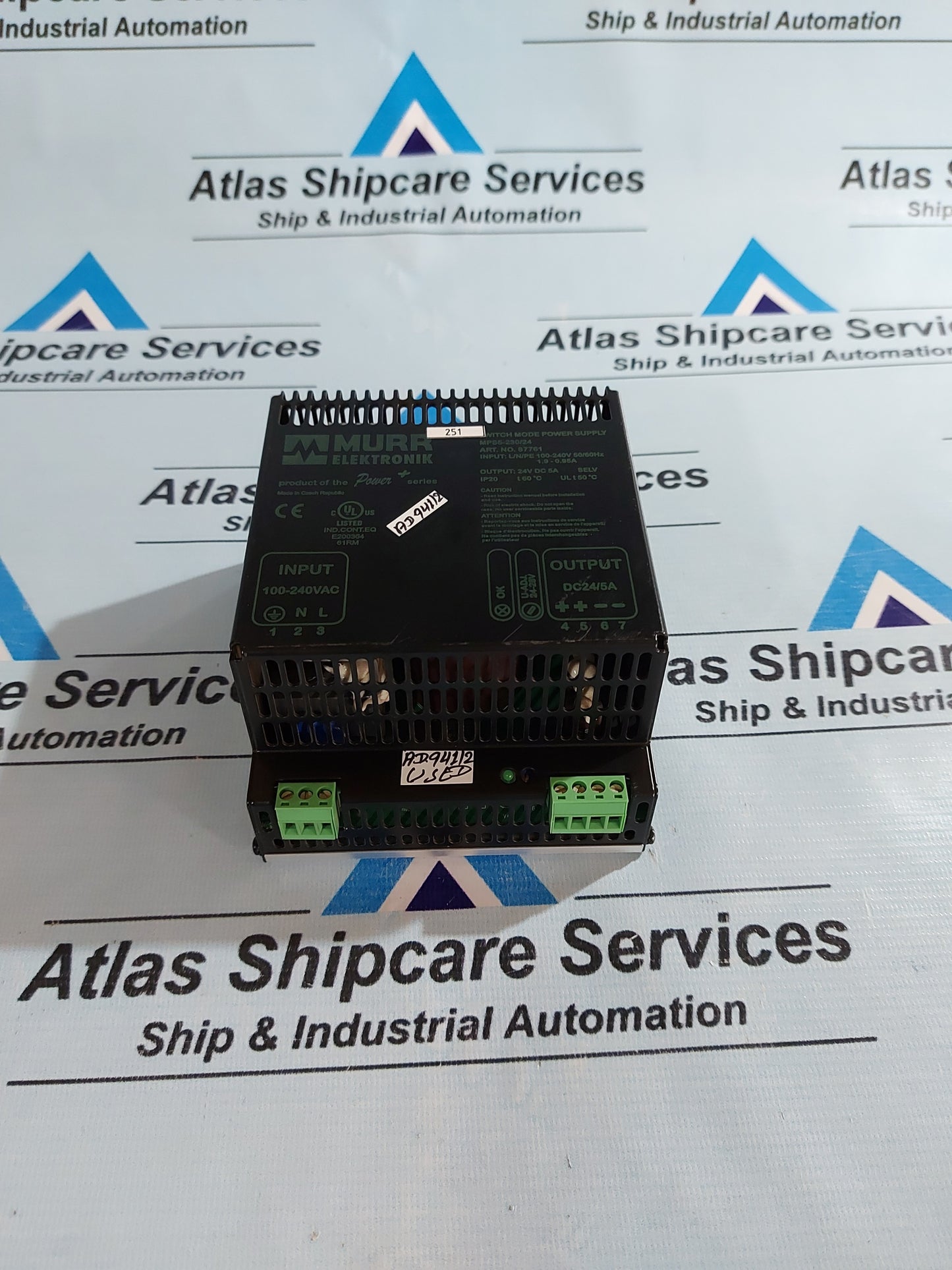 MURR ELEKTRONIK MPS5-230/24 SWITCH MODE POWER SUPPLY 87761