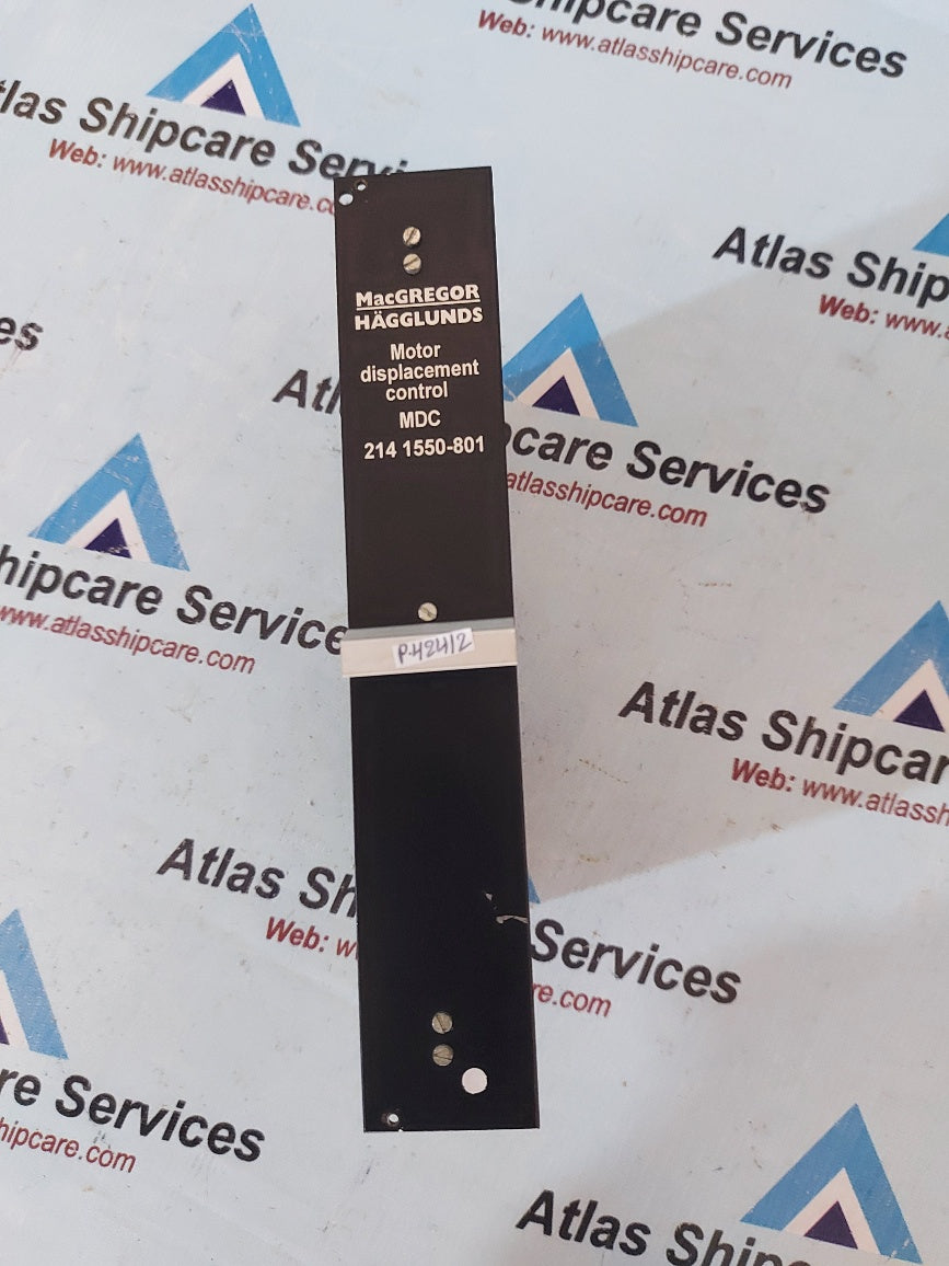 Macgregor Hagglunds MDC 214 1550-801 Motor Displacement Control Pcb Card