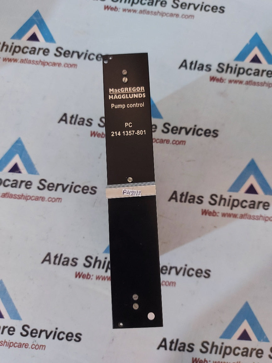 Macgregor Hagglunds PC 214 1357-801 Pump Control Pcb Card