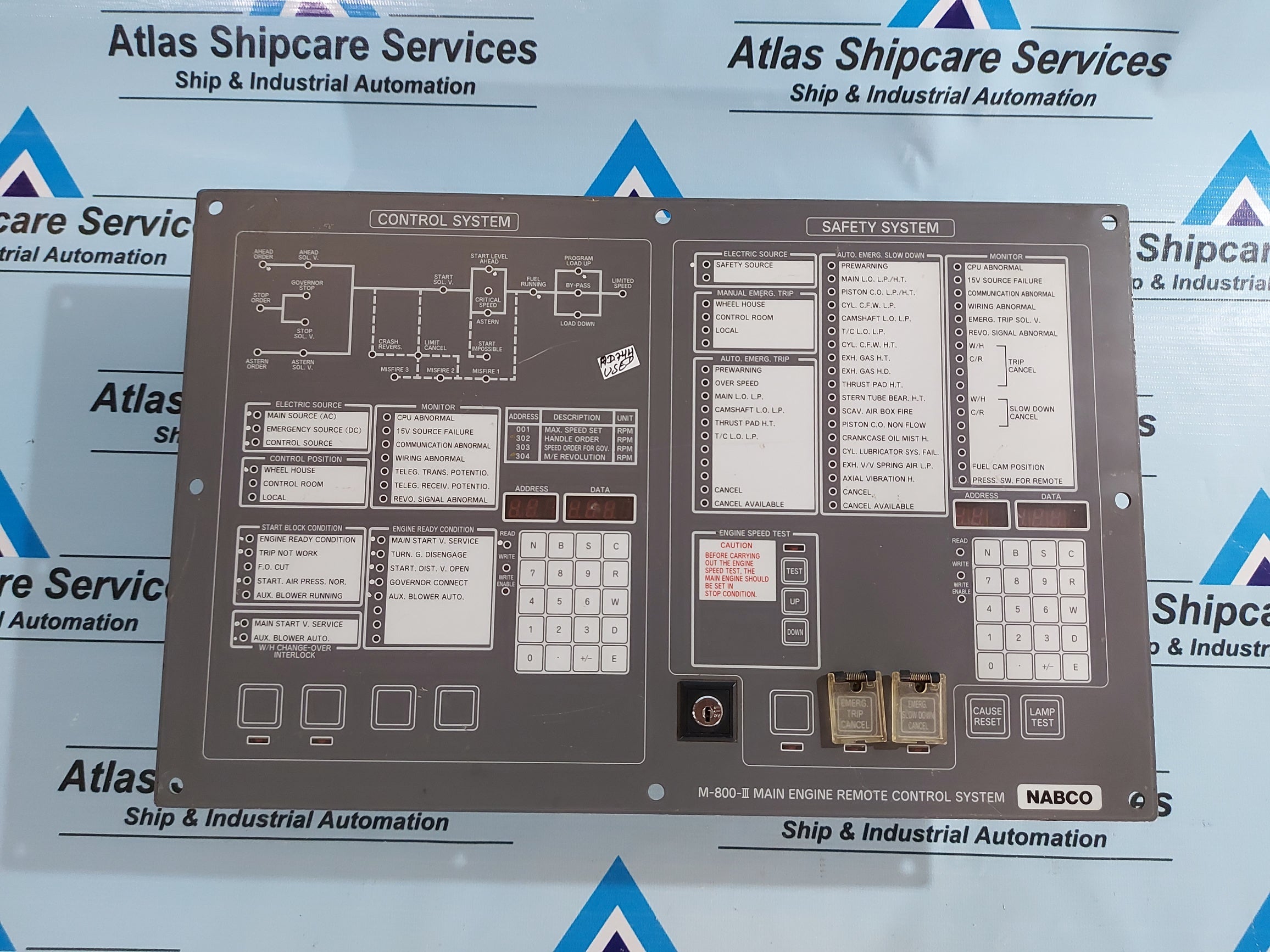 Nabco Nps103881 Pcb Engine Control Alarm System Ship Automation