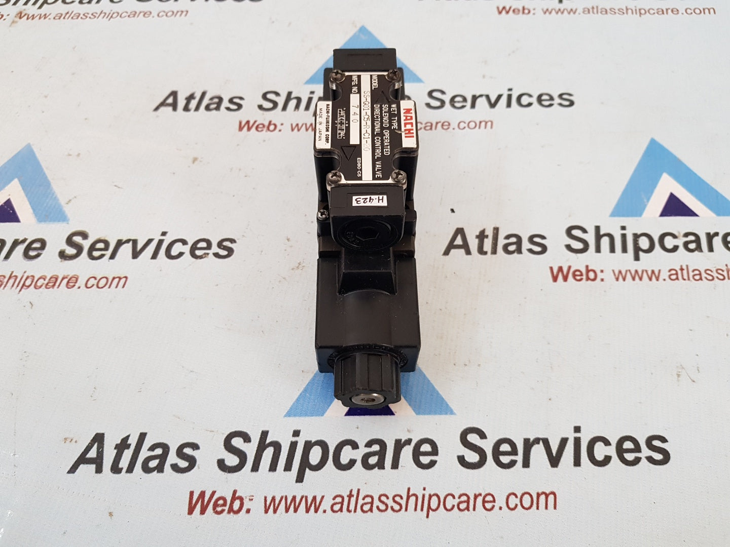 NACHI SS-G01-C5-R-C1-20 SOLENOID OPERATED DIRECTIONAL CONTROL VALVE H423