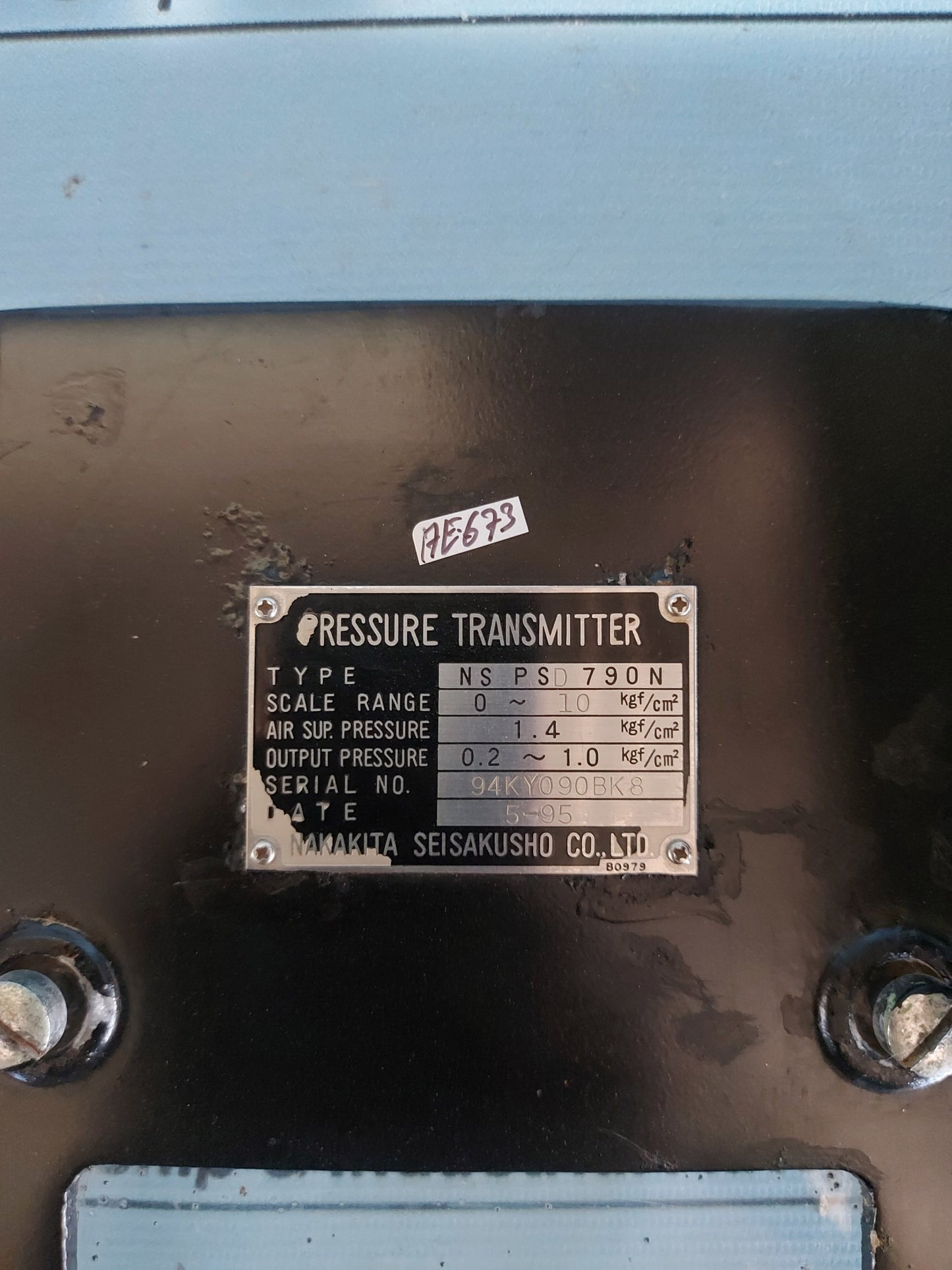 NAKAKITA NS PSD 790N PNEUMATIC PRESSURE TRANSMITTER