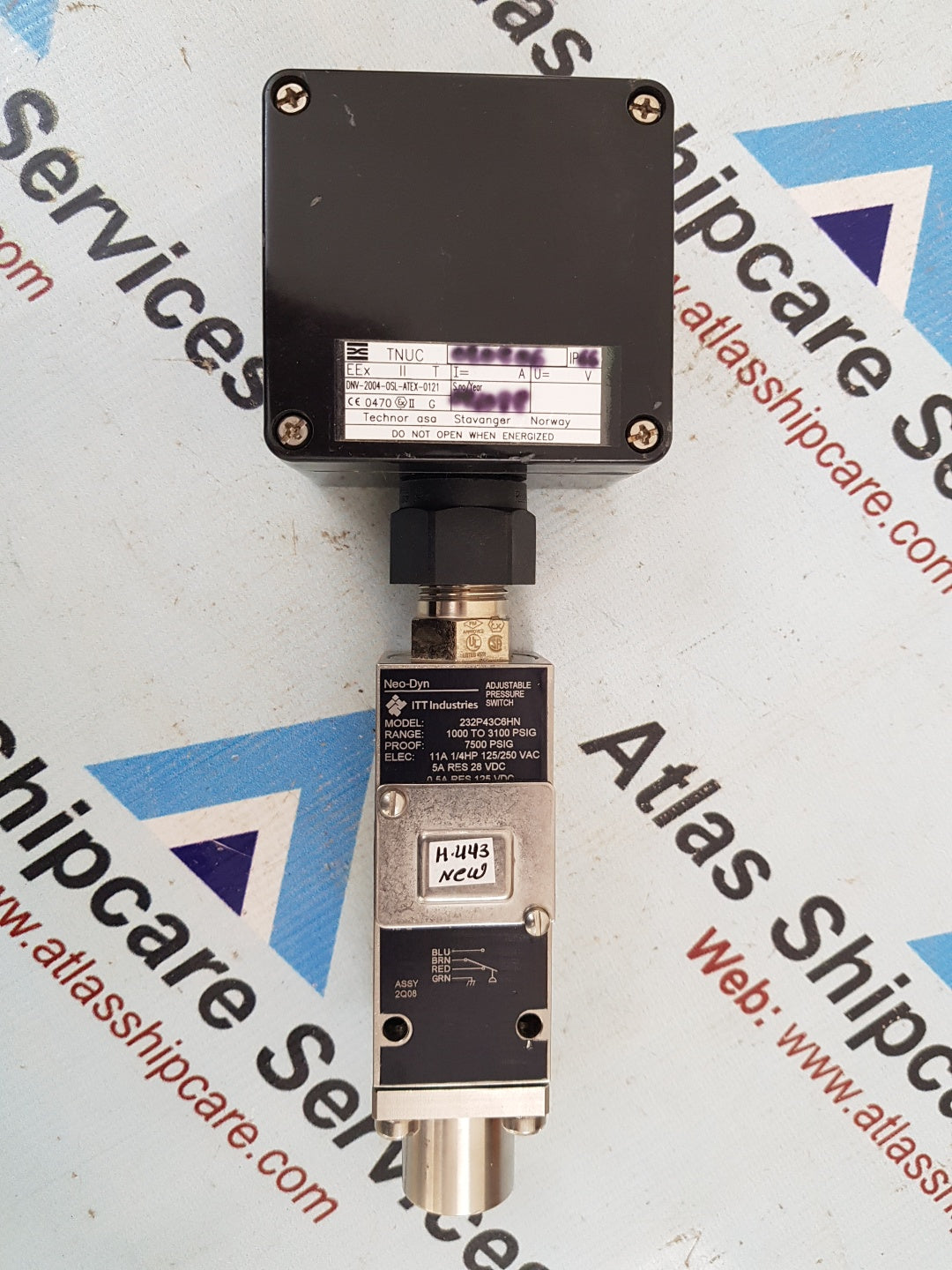 NEO DYN 232P43C6HN ADJUSTABLE PRESSURE SWITCH – Atlas Shipcare Services