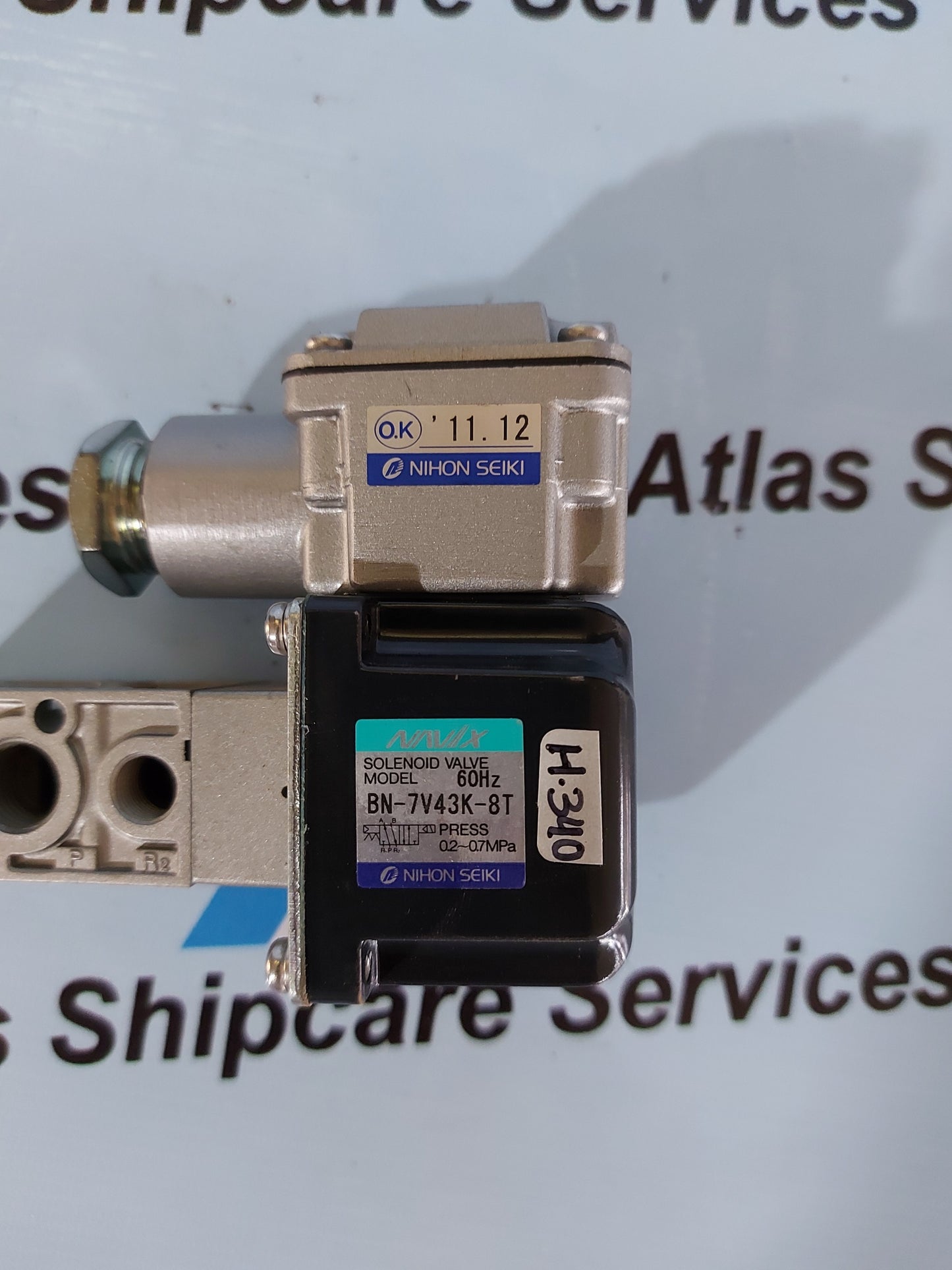NIHON SEIKI BN-7V43K-8T SOLENOID VALVE H340