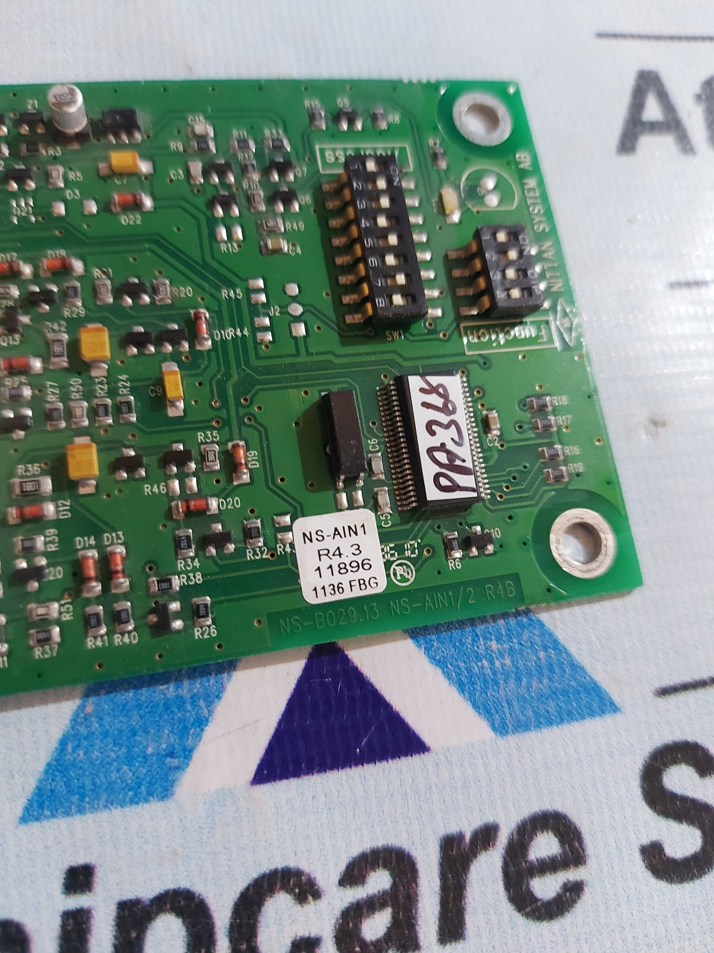 NITTAN SYSTEM NS-B029.13 NS-AIN1/2 R4B PCB CARD