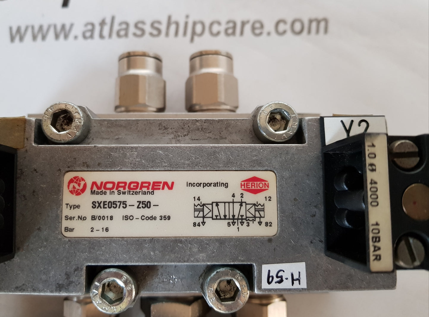 NORGREN SXE0575-Z50 PNEUMATIC DIRECTIONAL CONTROL VALVE H59