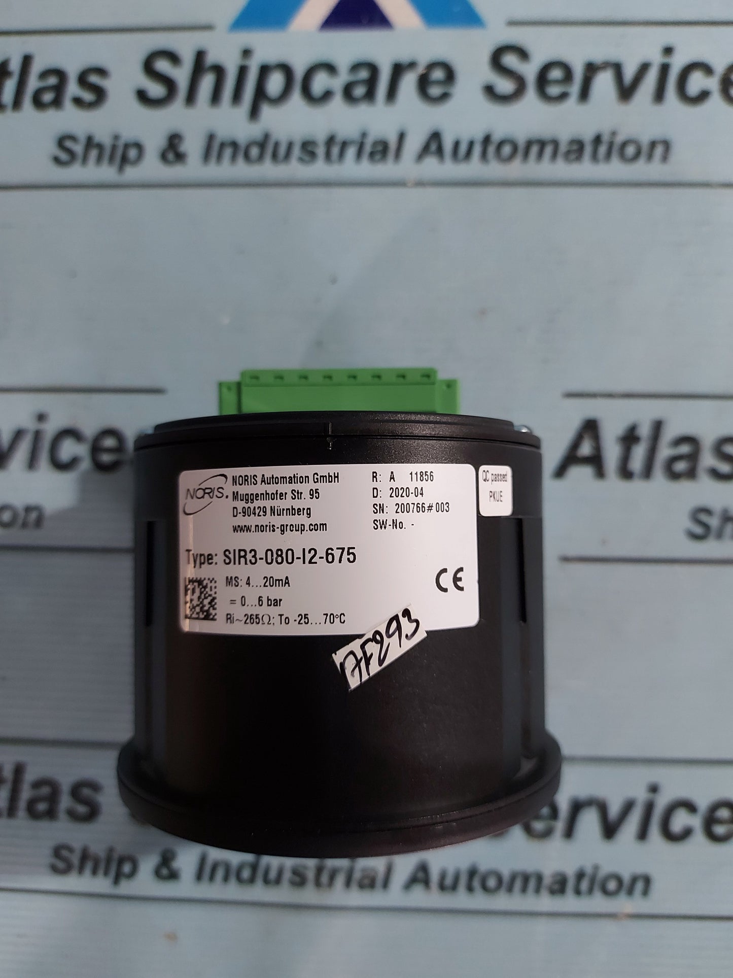 NORIS SIR3-080-I2-675 RUDDER ANGLE INDICATOR