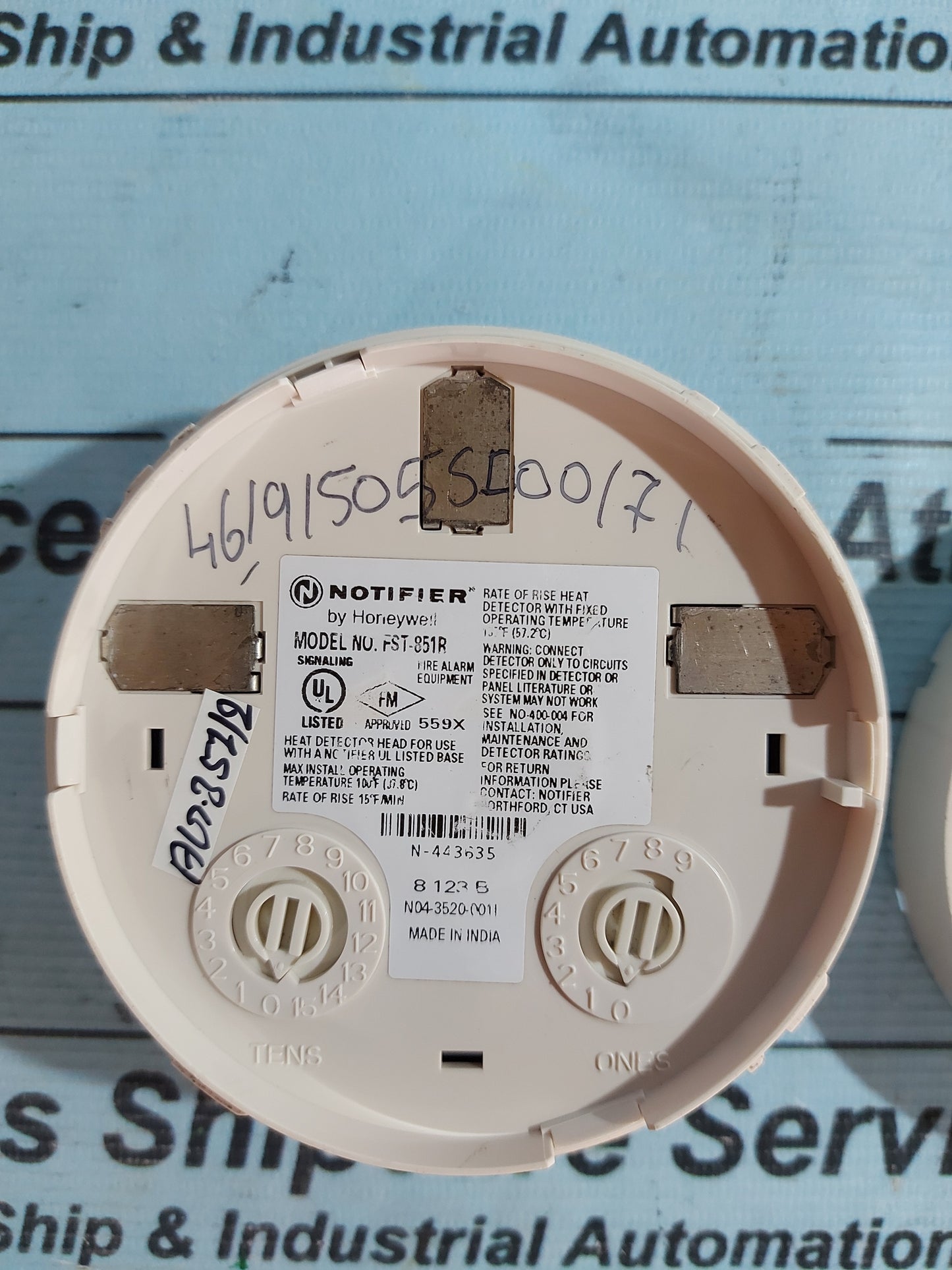 NOTIFIER FST-851R INTELLIGENT PLUG-IN HEAT DETECTOR AG351