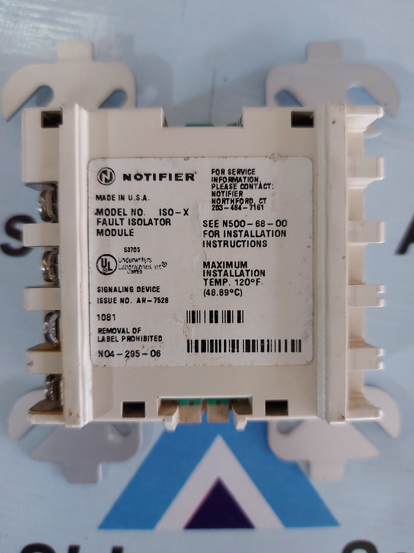 NOTIFIER ISO-X FAULT ISOLATOR MODULE