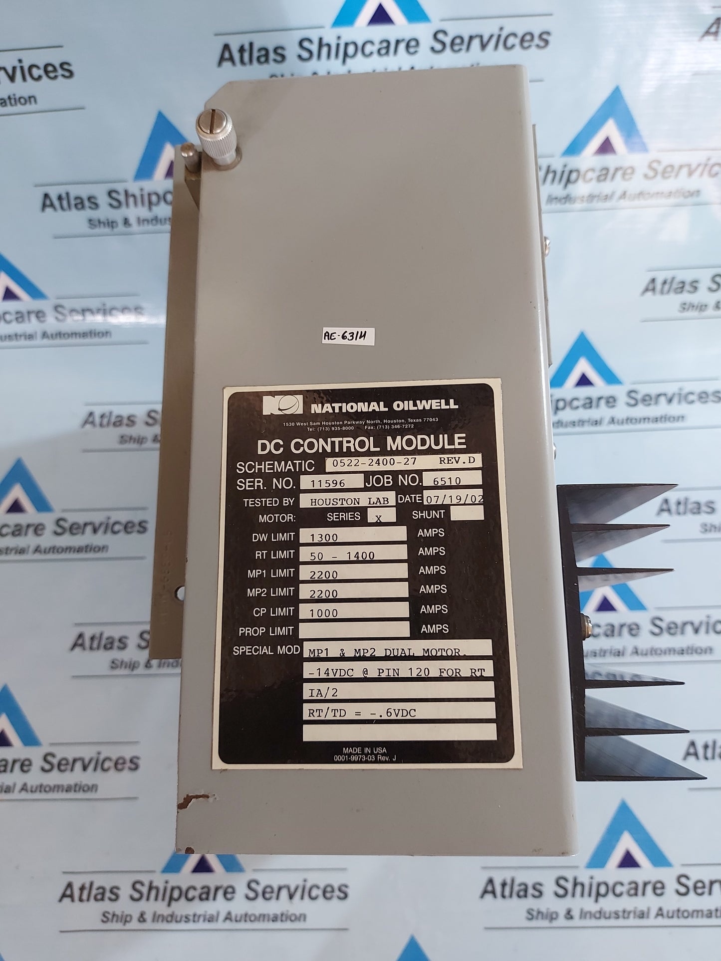 NOV 0522-2400-27 REV.D DC CONTROL MODULE