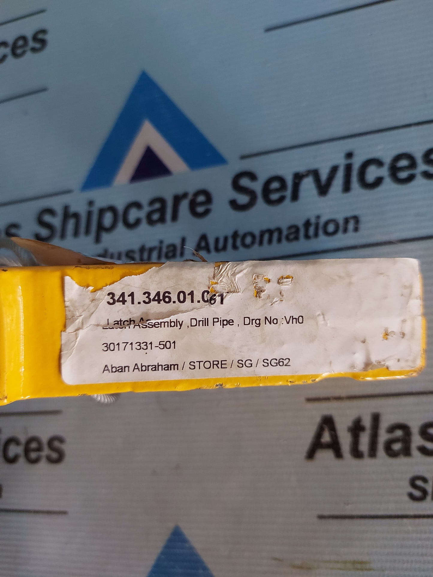 NOV 17485808-001 LATCH PROPRIETARY DRILL PIPE FINGERBOARD PIPE HANDLLING PRS TRACEABLE