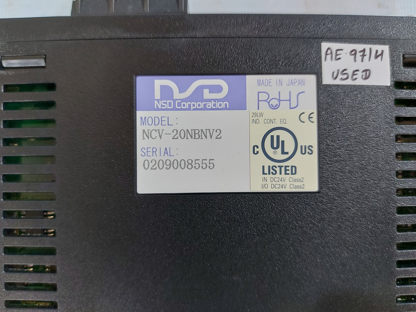 NSD CORPORAION NCV-20NBNV2 BINARY/GRAY OUTPUT CONVERTER
