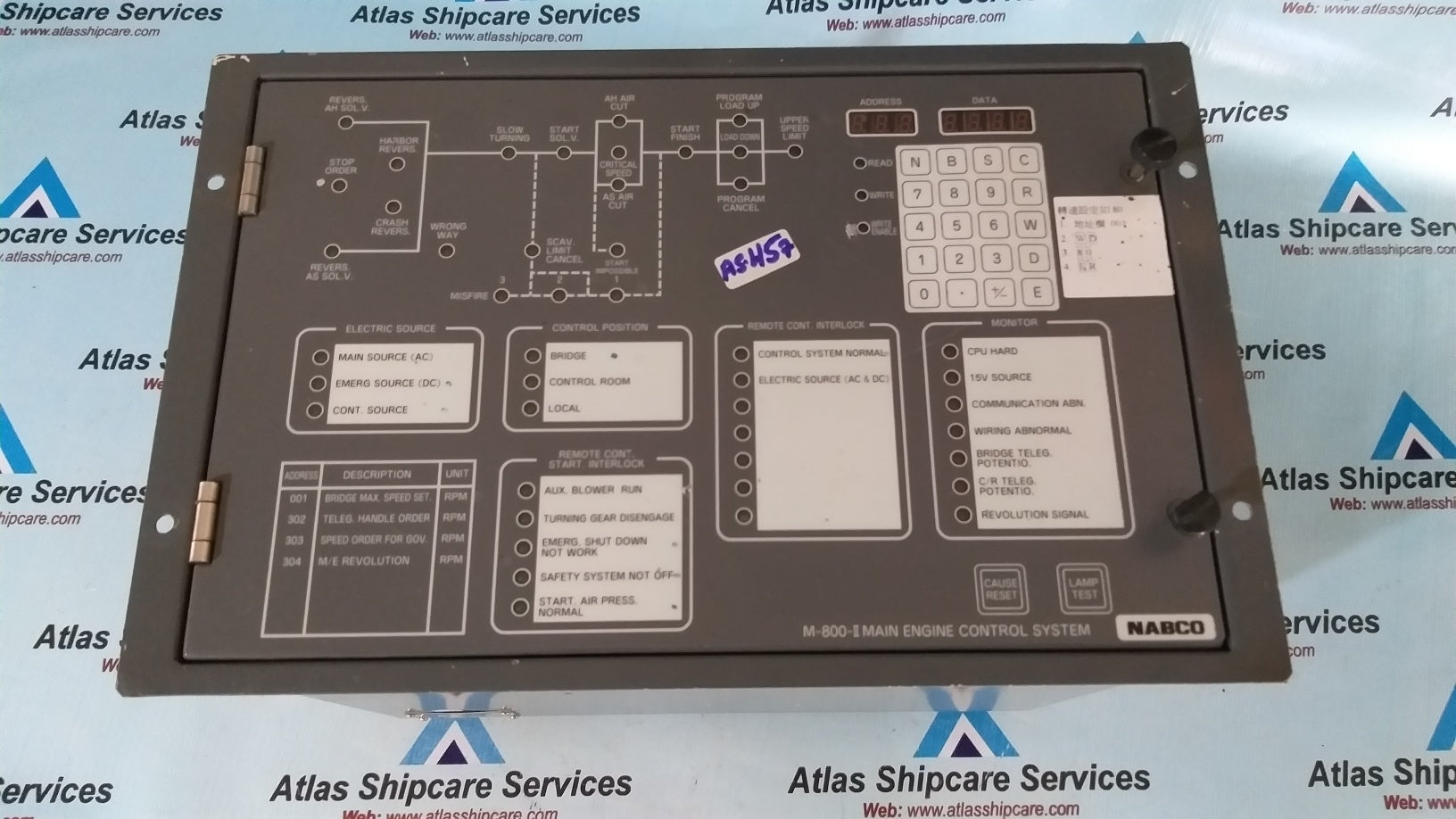 Nabco M-800-II Main Engine Control System – Atlas Shipcare Services