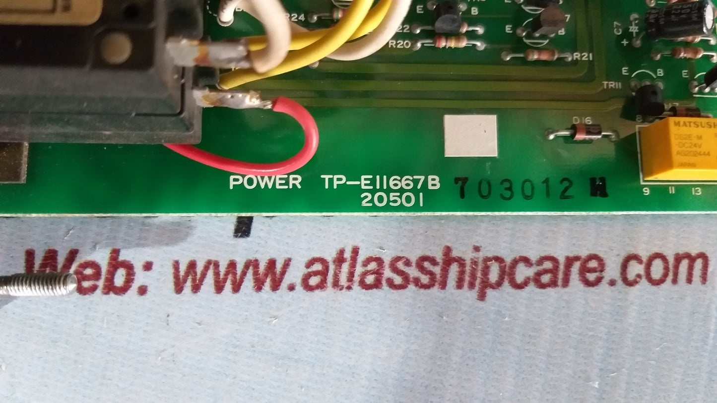 Nohmi Bosai TP-E11667B 20501 Power Card