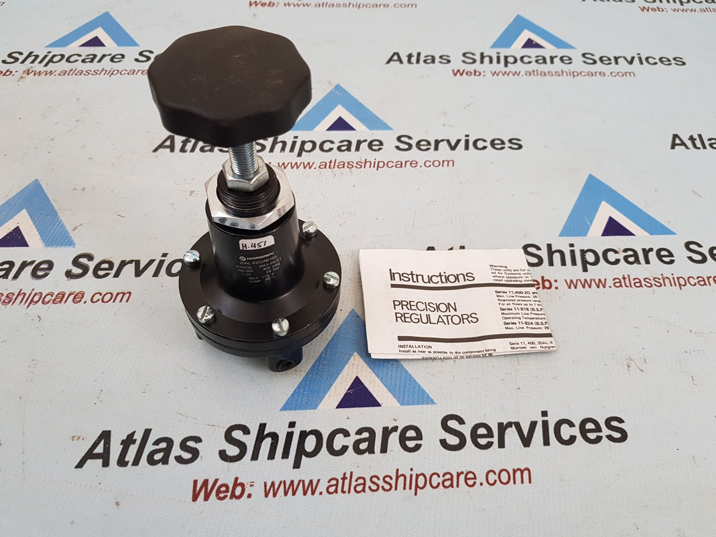 Norgren 20AL-X2G/AK103 Pilot Oprated Pressure Regulator H451