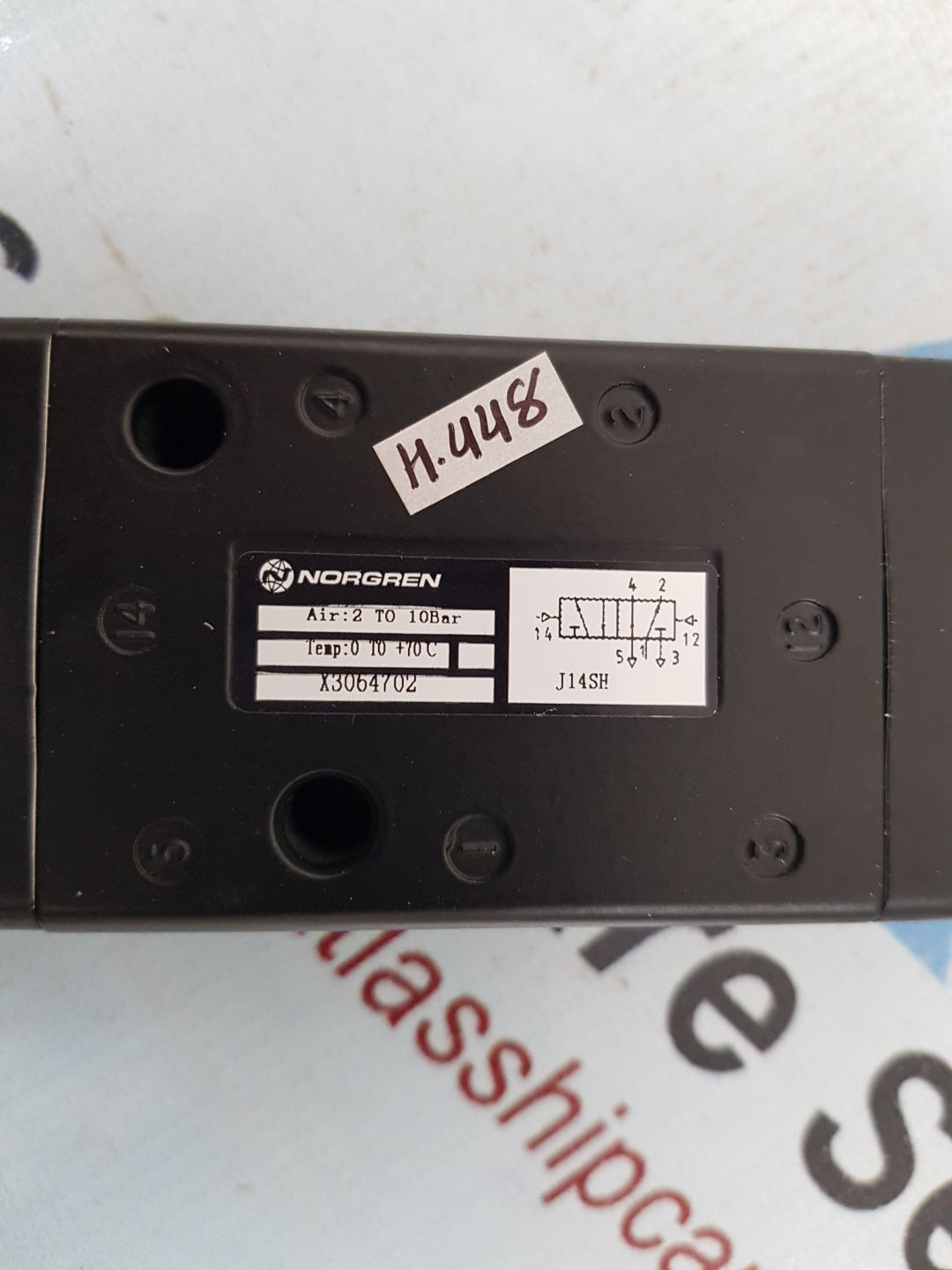 Norgren X3064702 In Line Pneumatic Air Valve H448