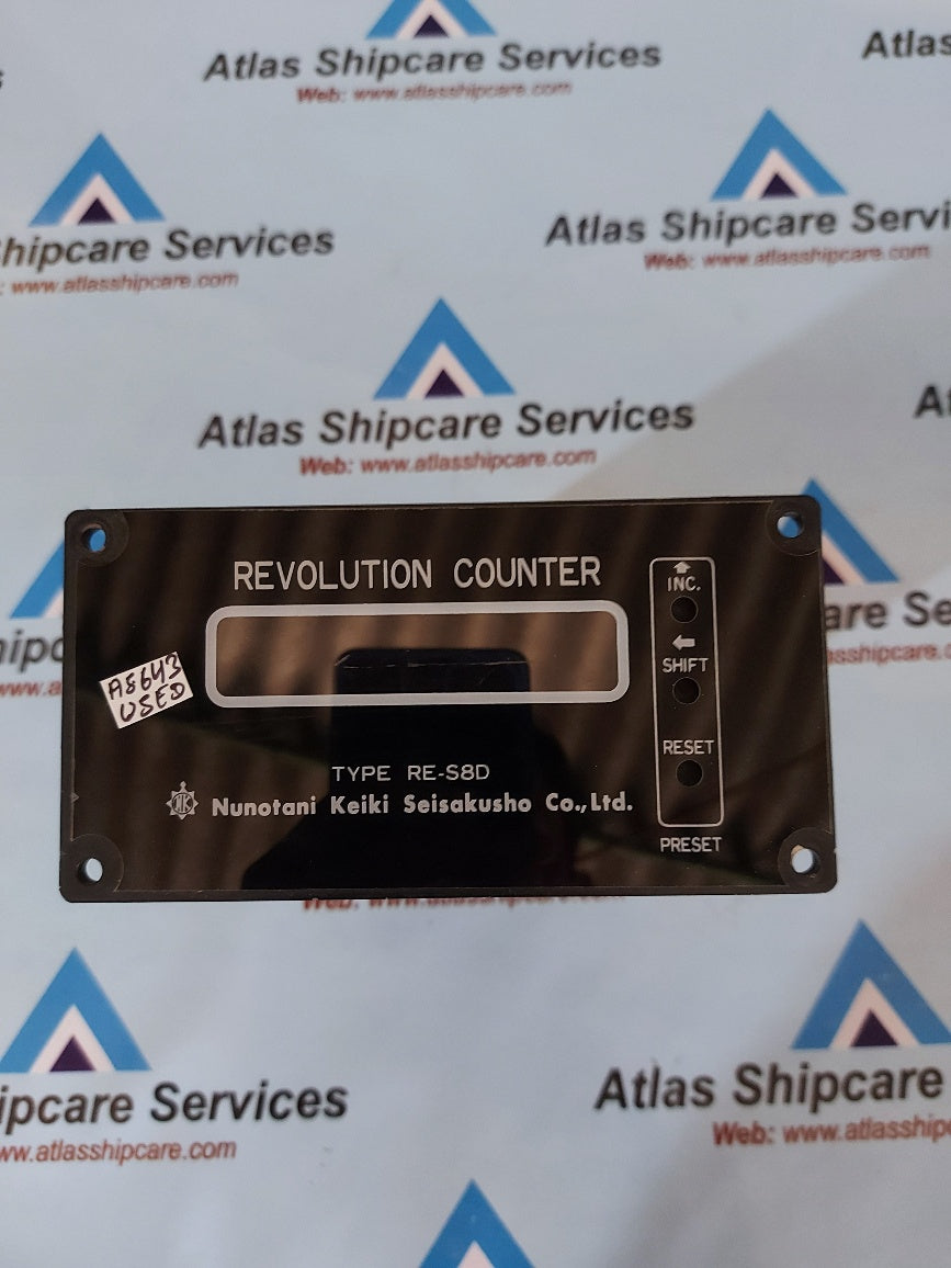 Nunotani Keiki RE-S8D Electric Propeller Shaft Revolution Counter ...