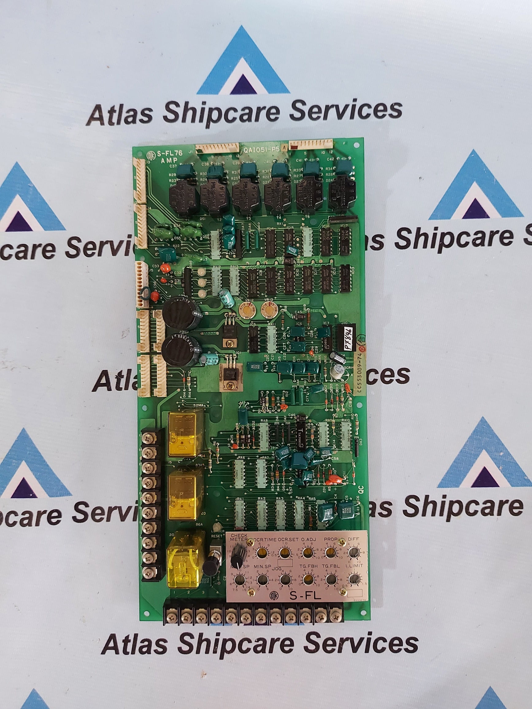 OK S-FL76-AMP QAI051-P5 ELECTRONIC CIRCUIT BOARD