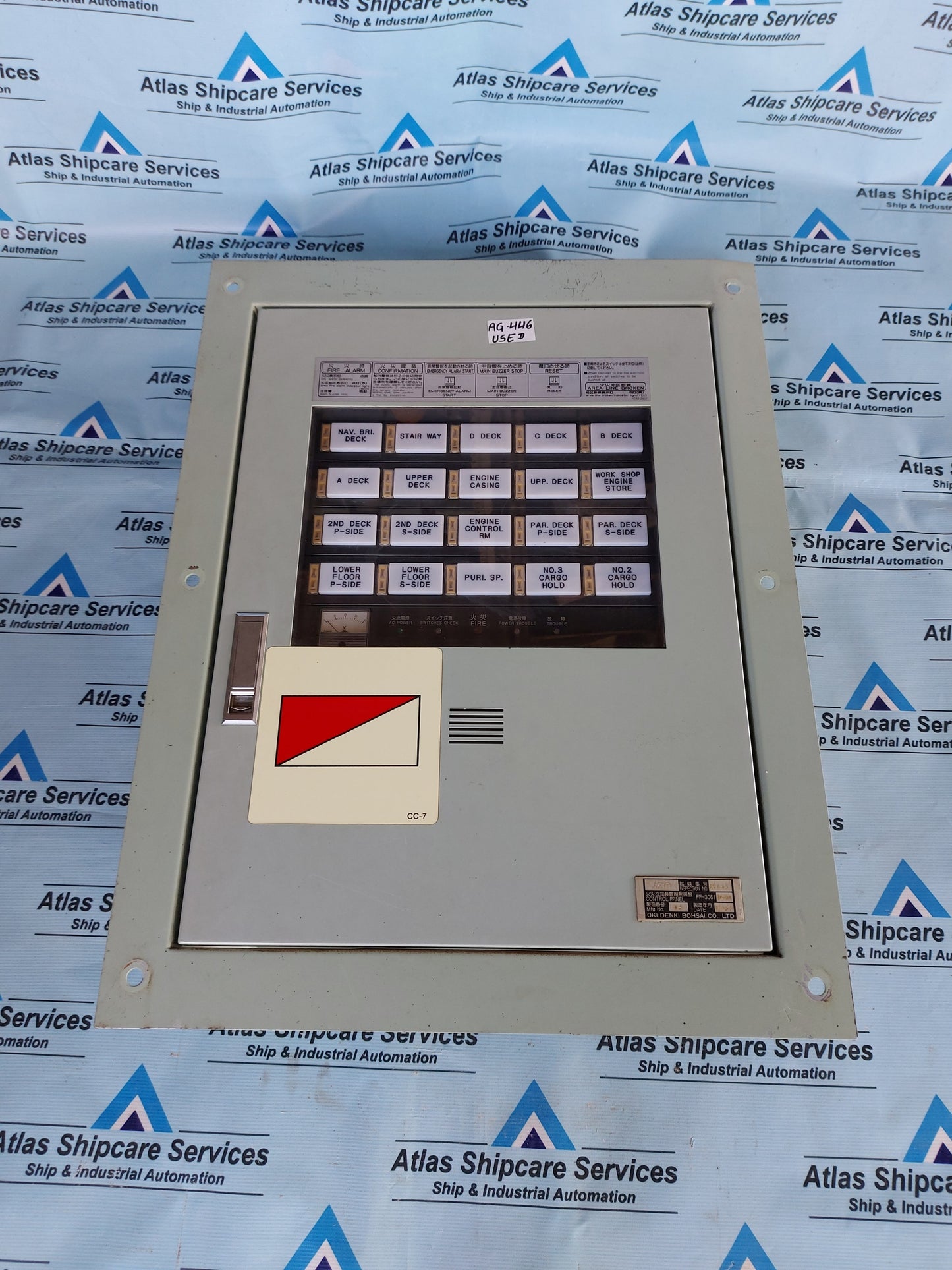 OKI DENKI BOHSAI FF-3061 FIRE ALARM CONTROL PANEL AG446