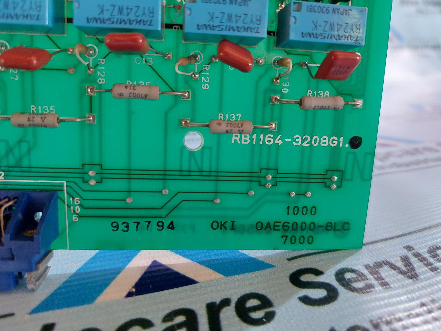 OKI OAE6000-8LC PCB CARD RB1164-3208G1