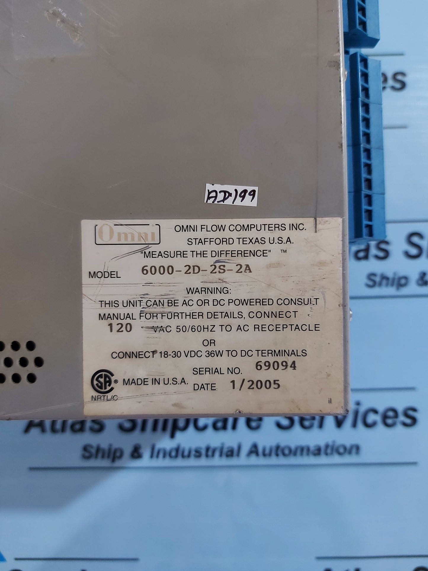 OMNI 6000-2D-2S-2A FLOW CONTROL COMPUTER