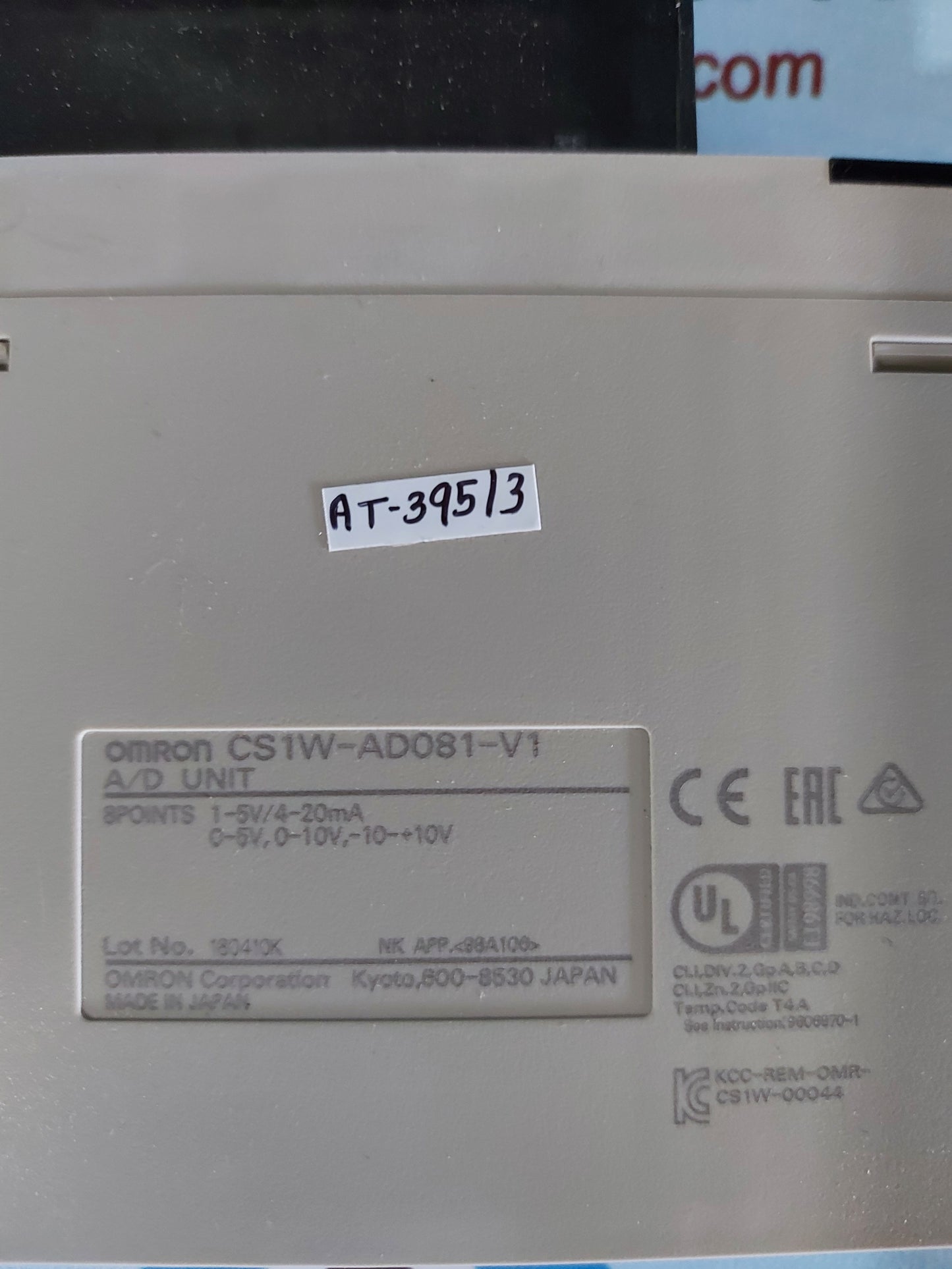 OMRON CS1W-AD081-V1 A/D UNIT