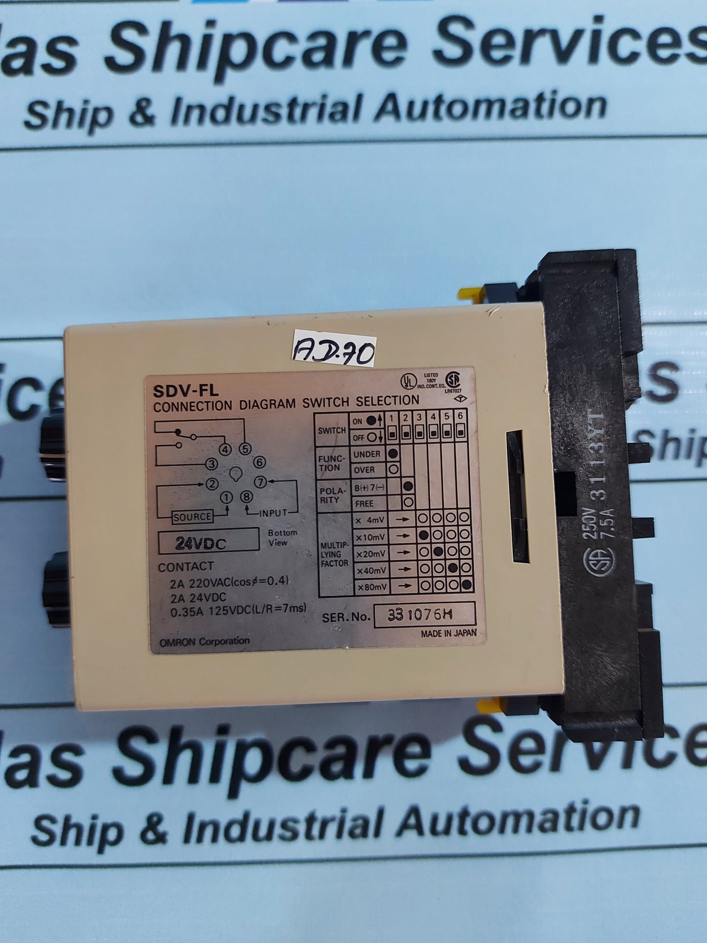 OMRON SDV-FL2 VOLTAGE SENSOR