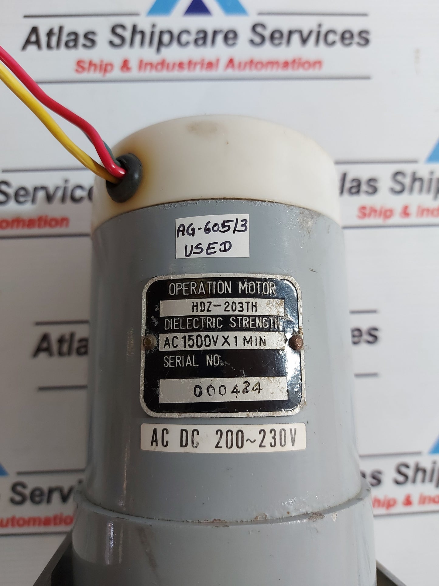 OPERATION MOTOR HDZ-203TH AC 1500V x 1 Min AG605