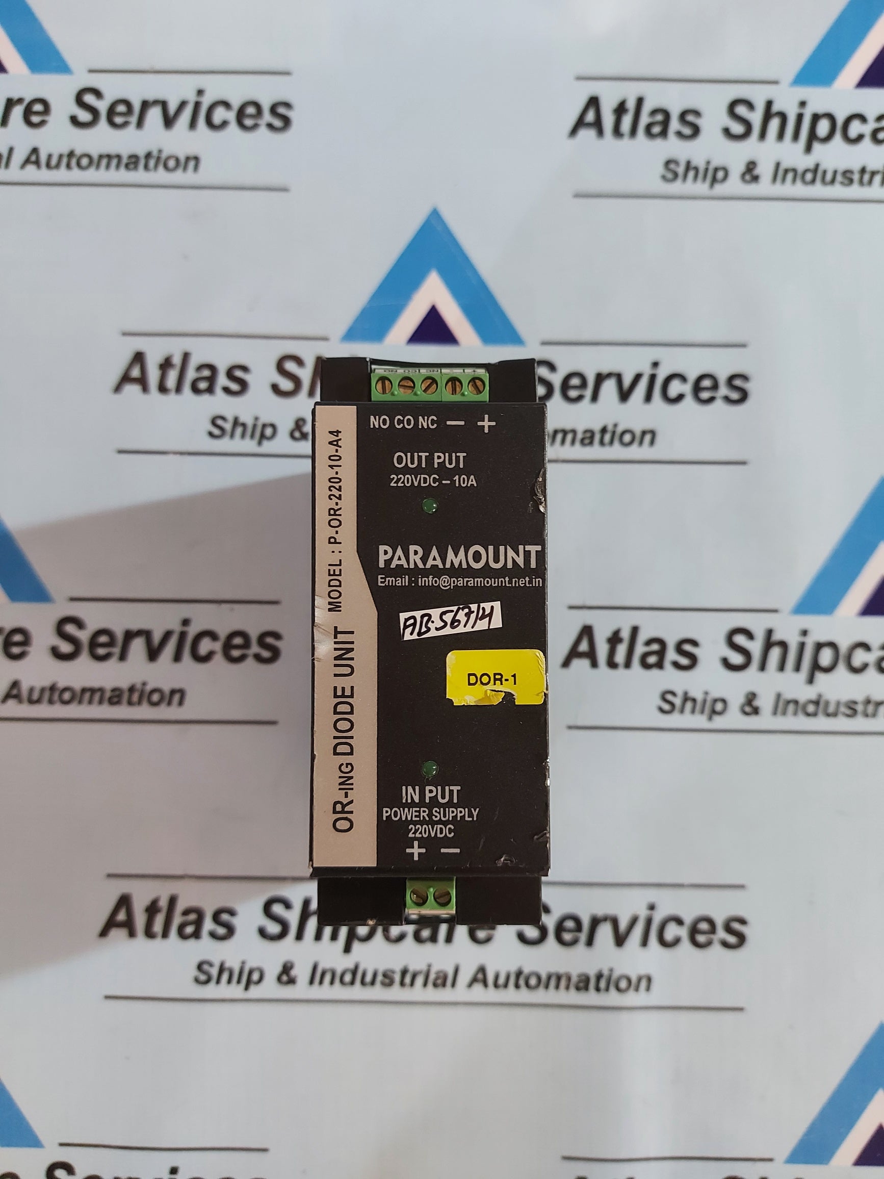 PARAMOUNT P-OR-220-10-A4 OR-ING DIODE UNIT – Atlas Shipcare Services