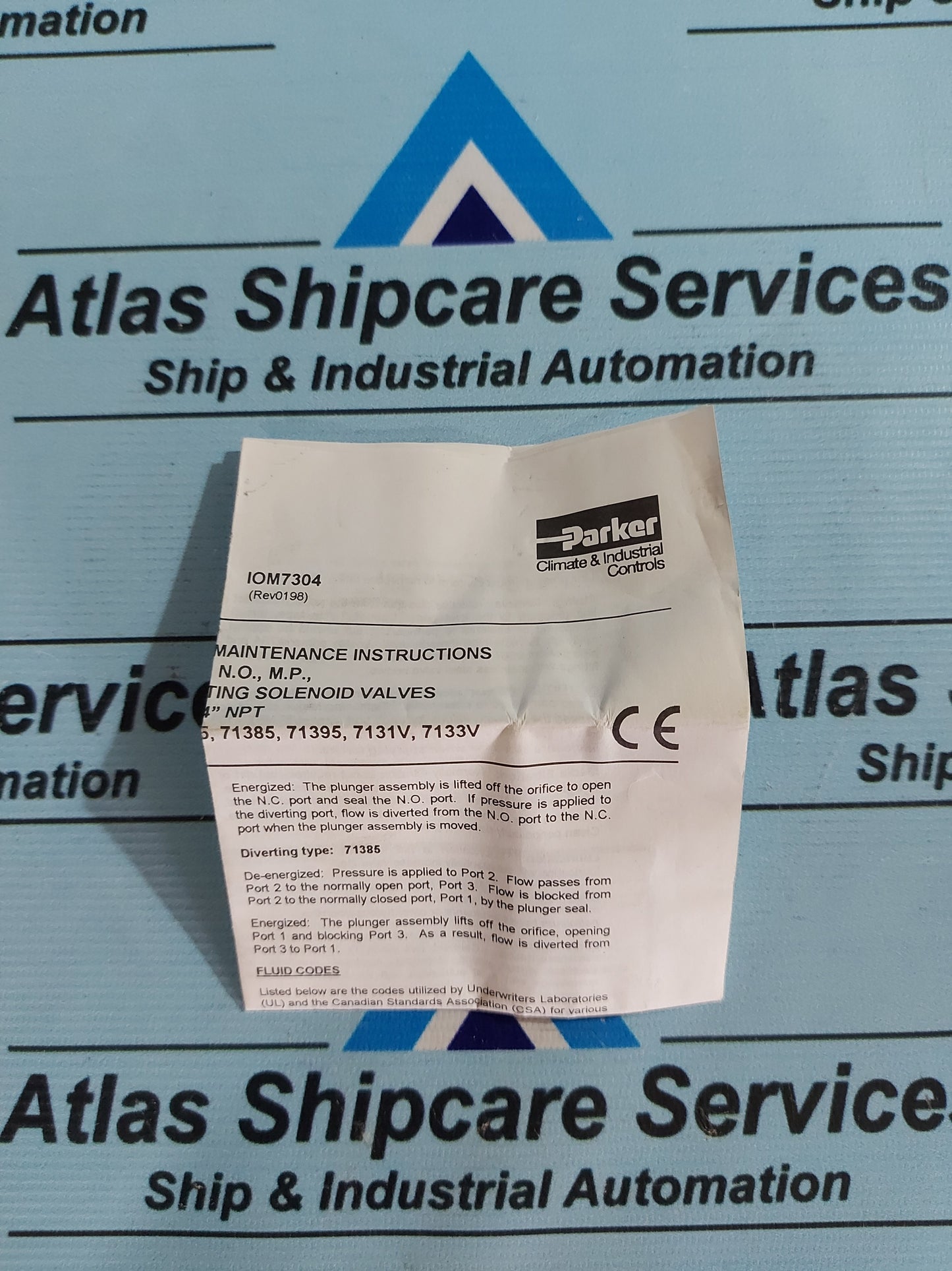 PARKER 71315SN2MN00N0L111C2 SOLENOID VALVE