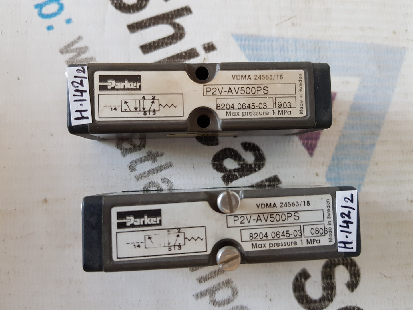 PARKER P2V-AV500PS PILOT OPERATED CONTROL VALVE H142