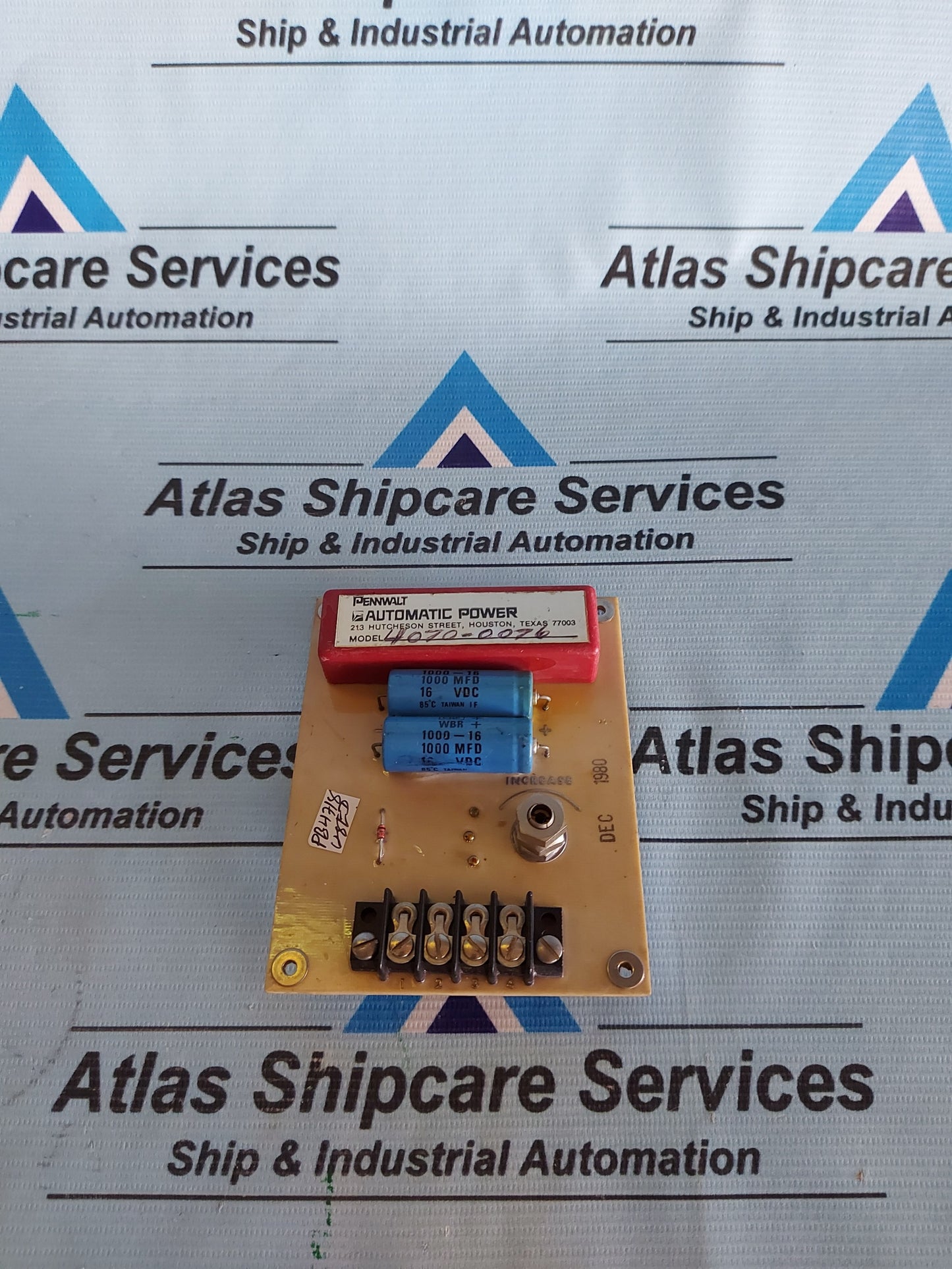 PENNWALT AUTOMATIC POWER 9045 PCB CARD
