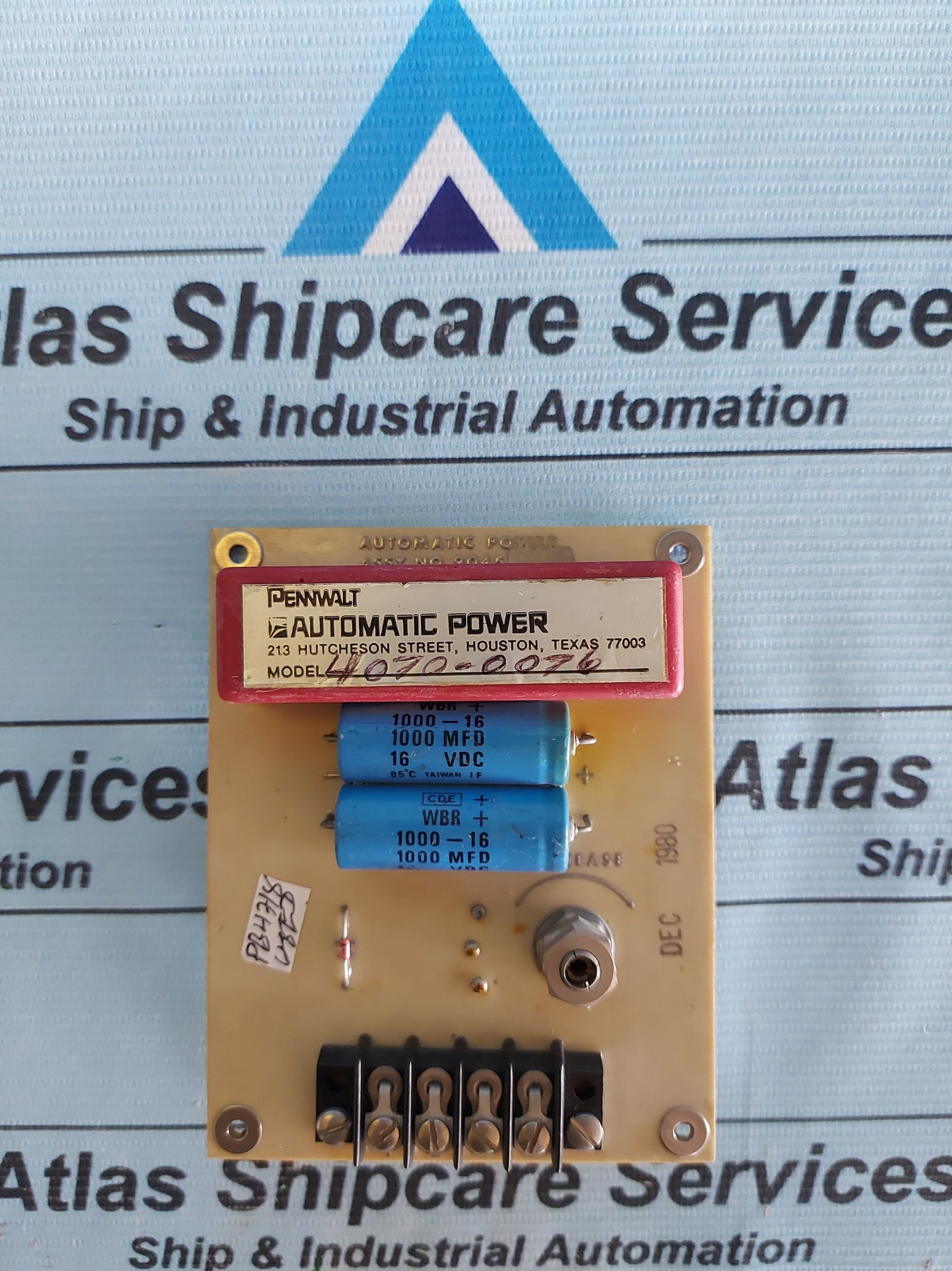 PENNWALT AUTOMATIC POWER 9045 PCB CARD