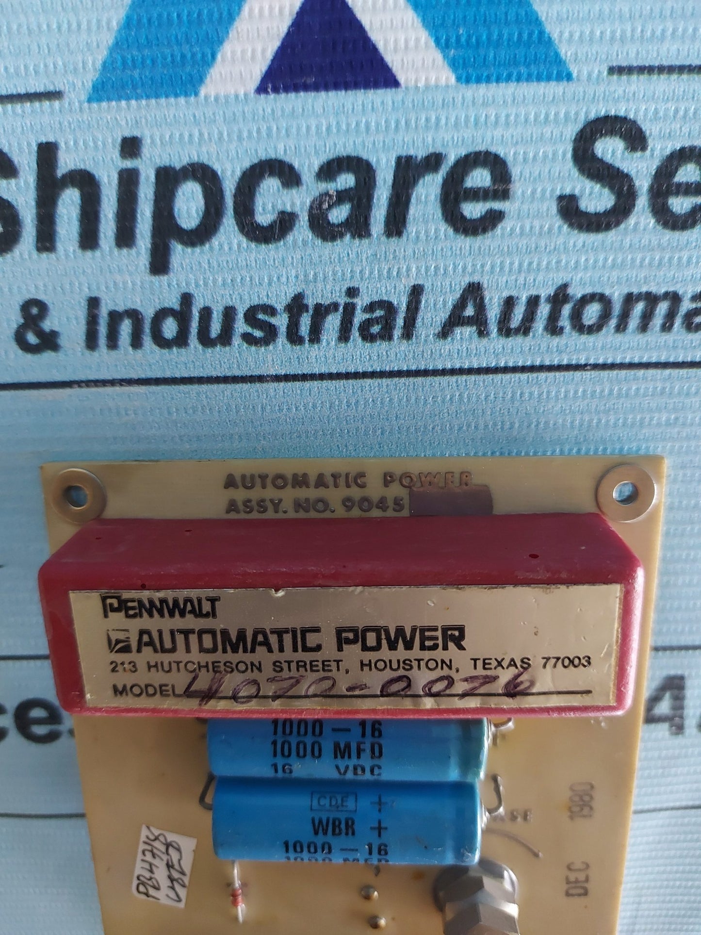 PENNWALT AUTOMATIC POWER 9045 PCB CARD