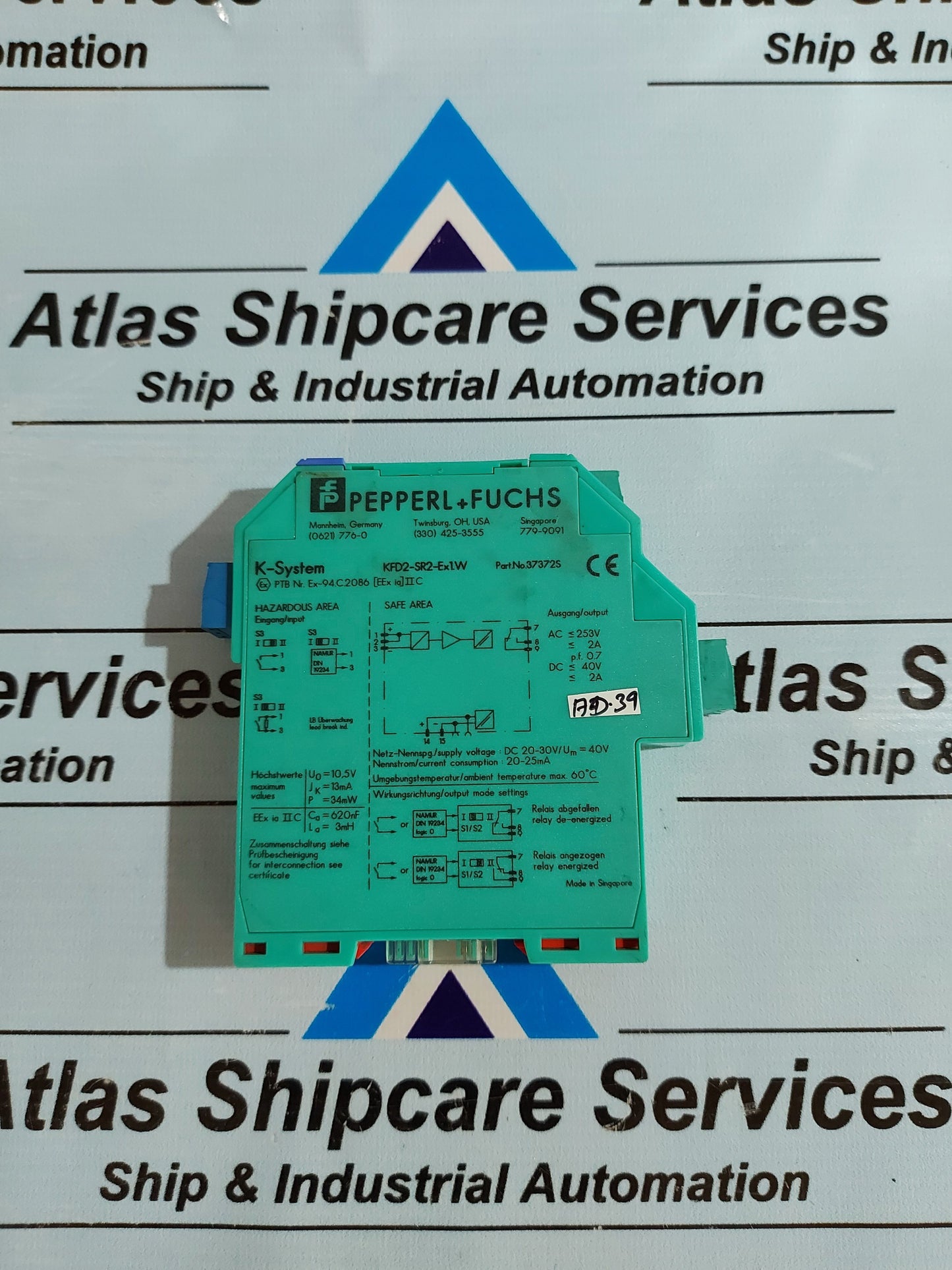 PEPPERL + FUCHS KFD2-SR2-Ex1.W SWITCH AMPLIFIER