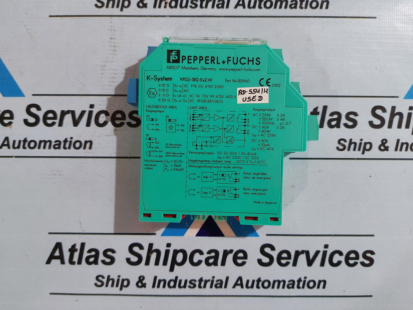 PEPPERL + FUCHS KFD2-SR2-Ex2.W SWITCH AMPLIFIER