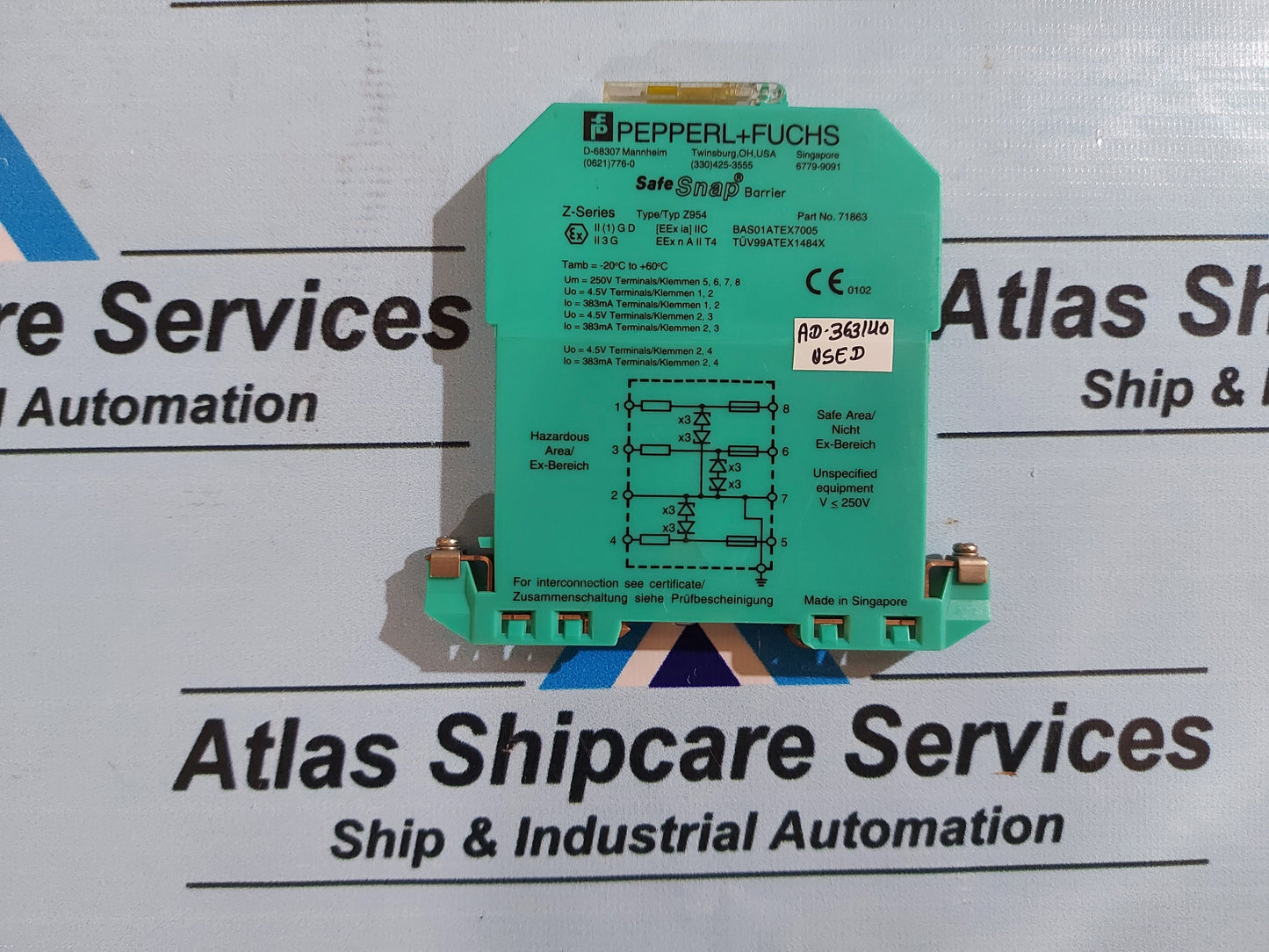 PEPPERL + FUCHS Z954 SAFE SNAP BARRIER