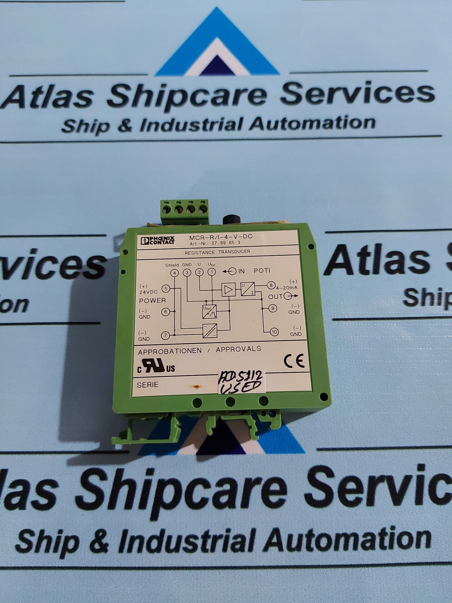 PHOENIX CONTACT MCR-R/I-4-V-DC RESISTANCE TRANSDUCER 2769653