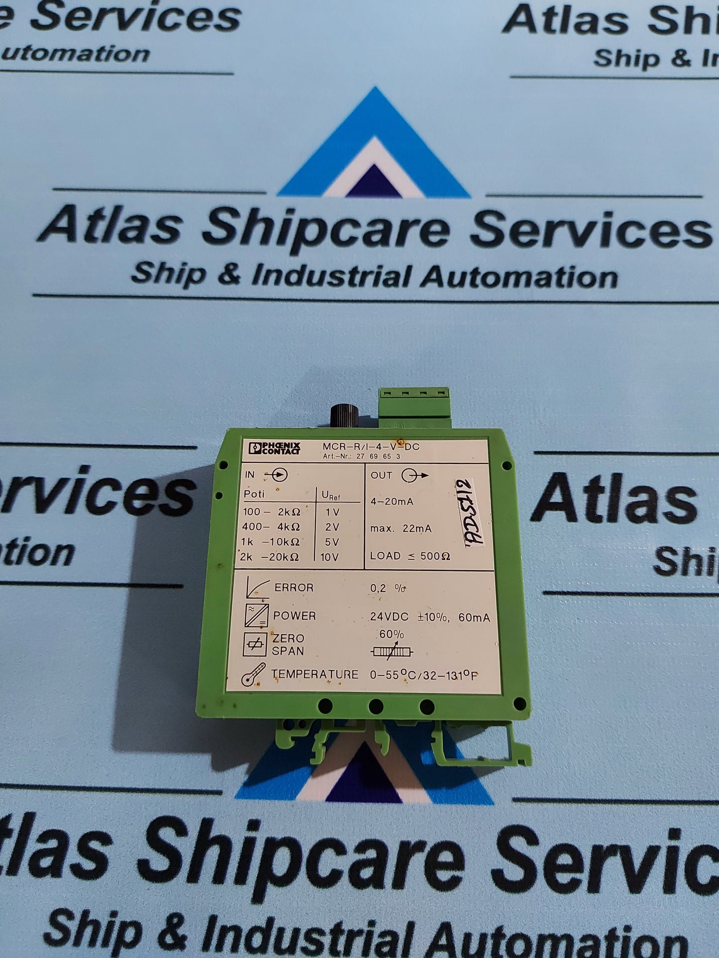 PHOENIX CONTACT MCR-R/I-4-V-DC RESISTANCE TRANSDUCER 2769653