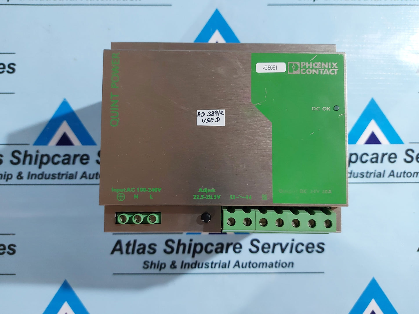 PHOENIX CONTACT QUINT-PS-100-240AC/24DC/20A POWER SUPPLY