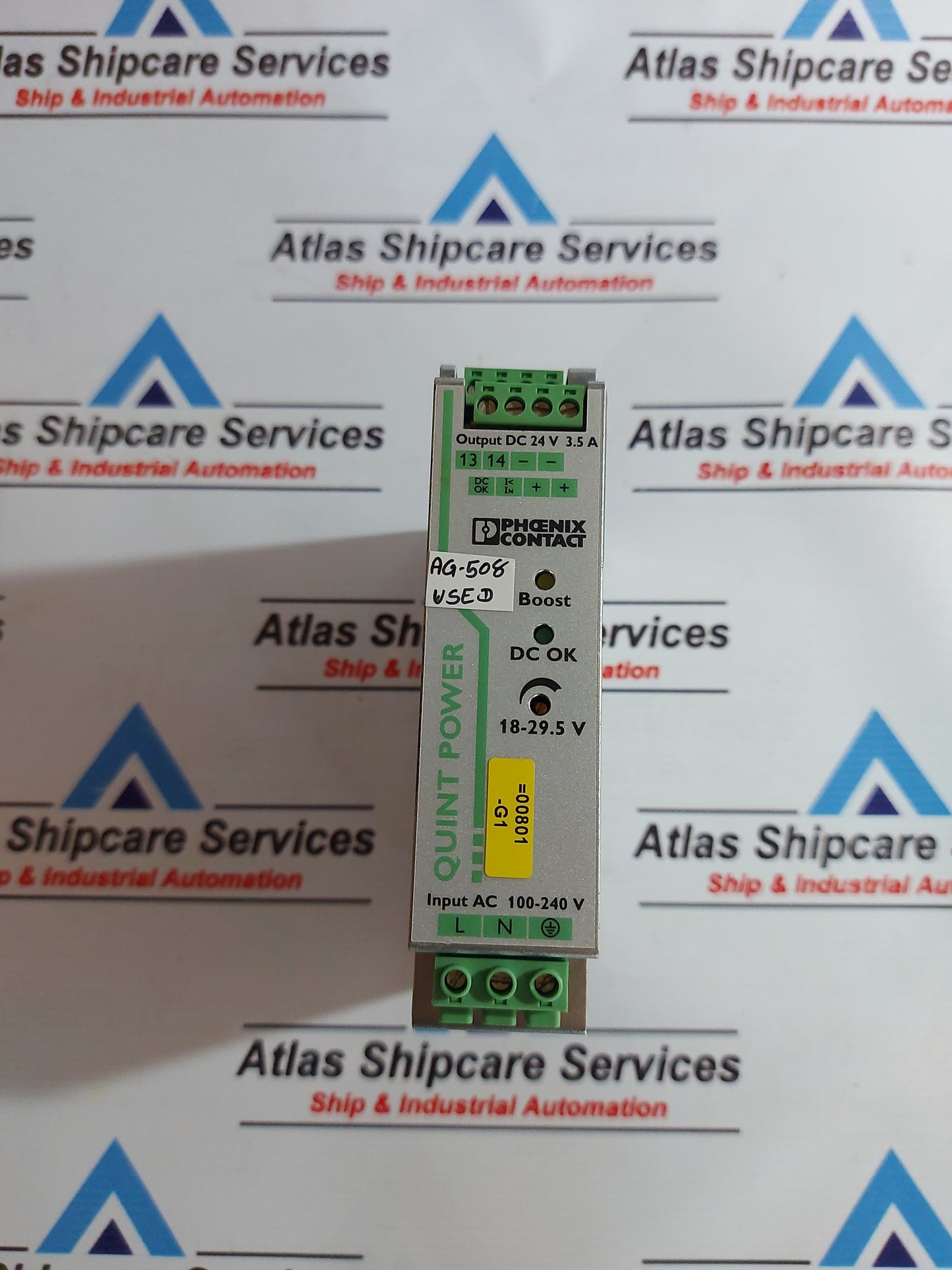PHOENIX CONTACT QUINT-PS/1AC/24DC/3.5 2866747 POWER SUPPLY UNIT AG508