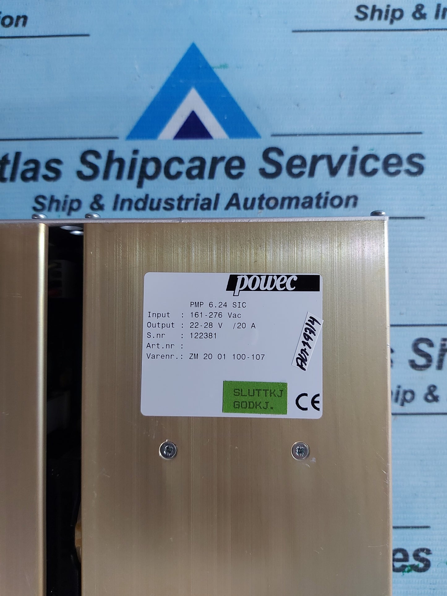 POWEC PMP 6.24 SIC POWER SUPPLY ZM 20 01 100-107 AG197