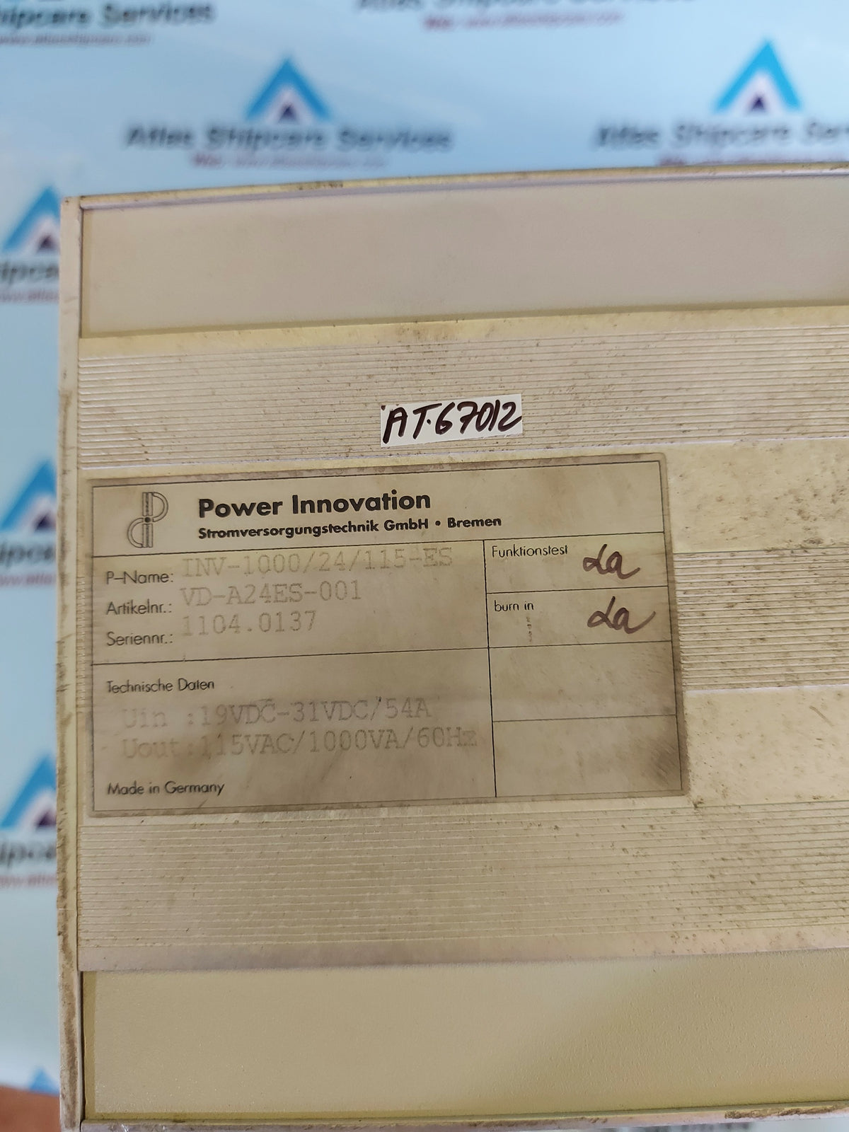 Power Innovation Inverter POWER INNOVATION INV-1000/24/115-ES INVERTER – Atlas Shipcare Services