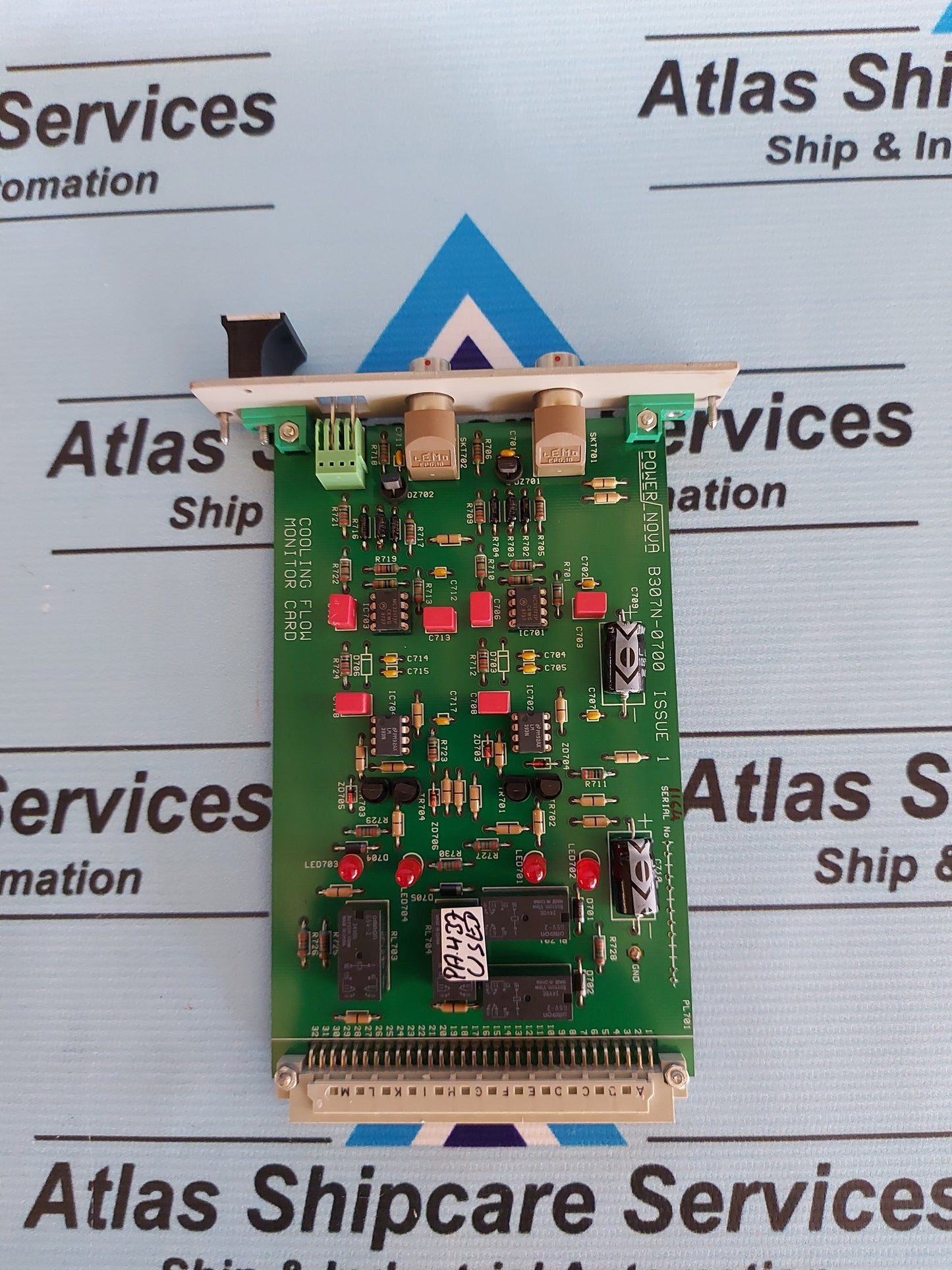 POWER NOVA B307N-0700 ISSUE 1 COOLING FLOW MONITOR CARD